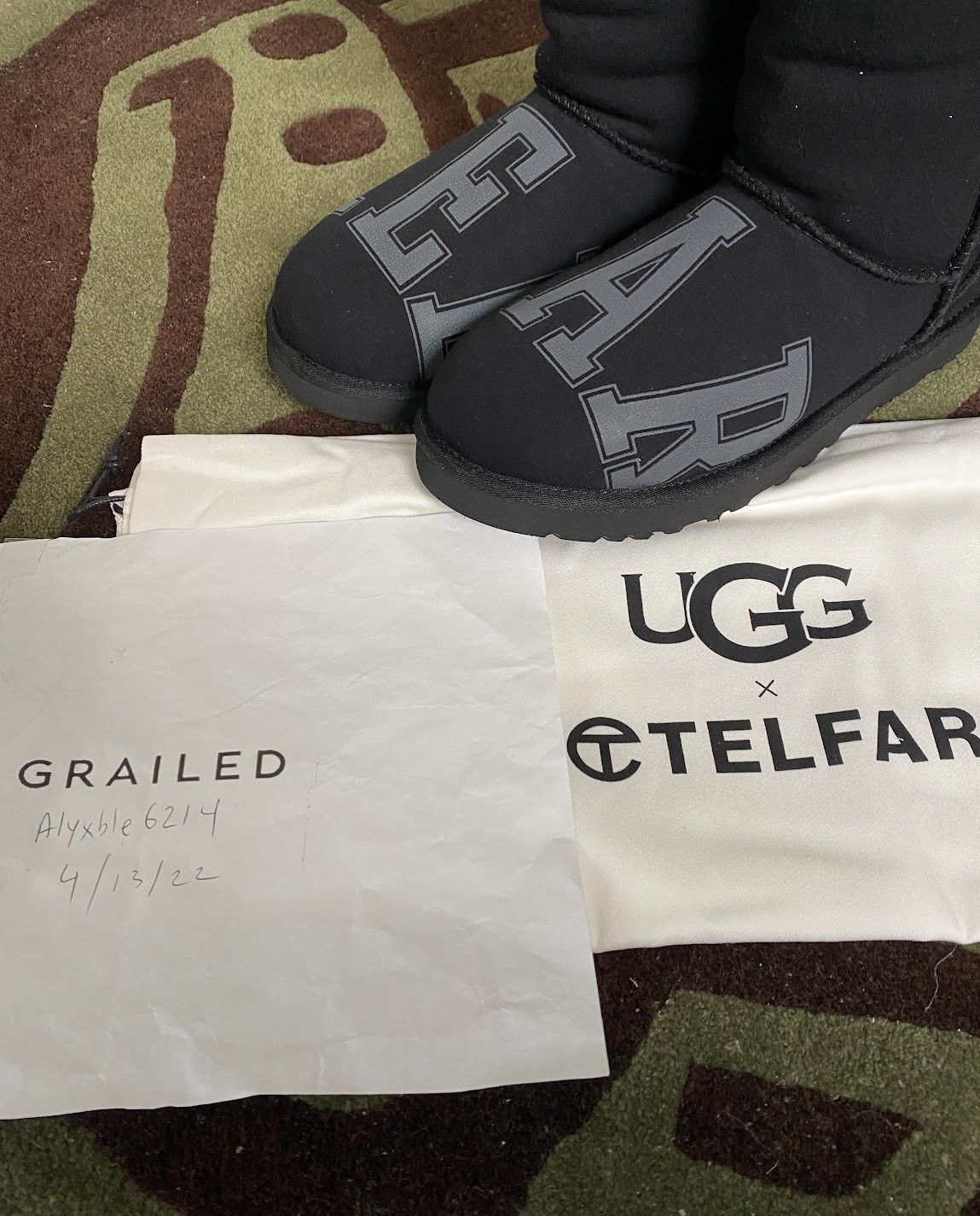 Telfar × Ugg UGG x TELFAR Fleece Tall - Black Knee High Size US 7 / IT 37 - 6 Thumbnail