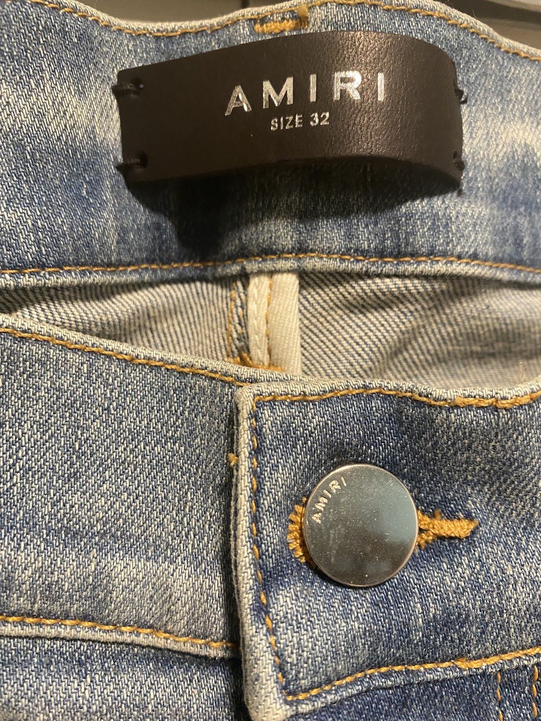 Amiri amiri bike patch jeans clay indigo distressed size 32 Size US 32 / EU 48 - 5 Thumbnail