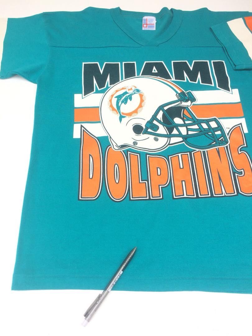Vintage RARE Vintage 90’s Miami Dolphins Made In Usa Size US L / EU 52-54 / 3 - 3 Thumbnail