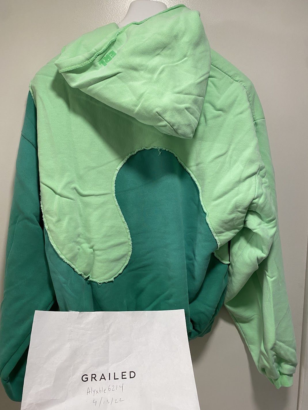 ERL ERL swirl hoodie green pullover Size US L / EU 52-54 / 3 - 3 Thumbnail