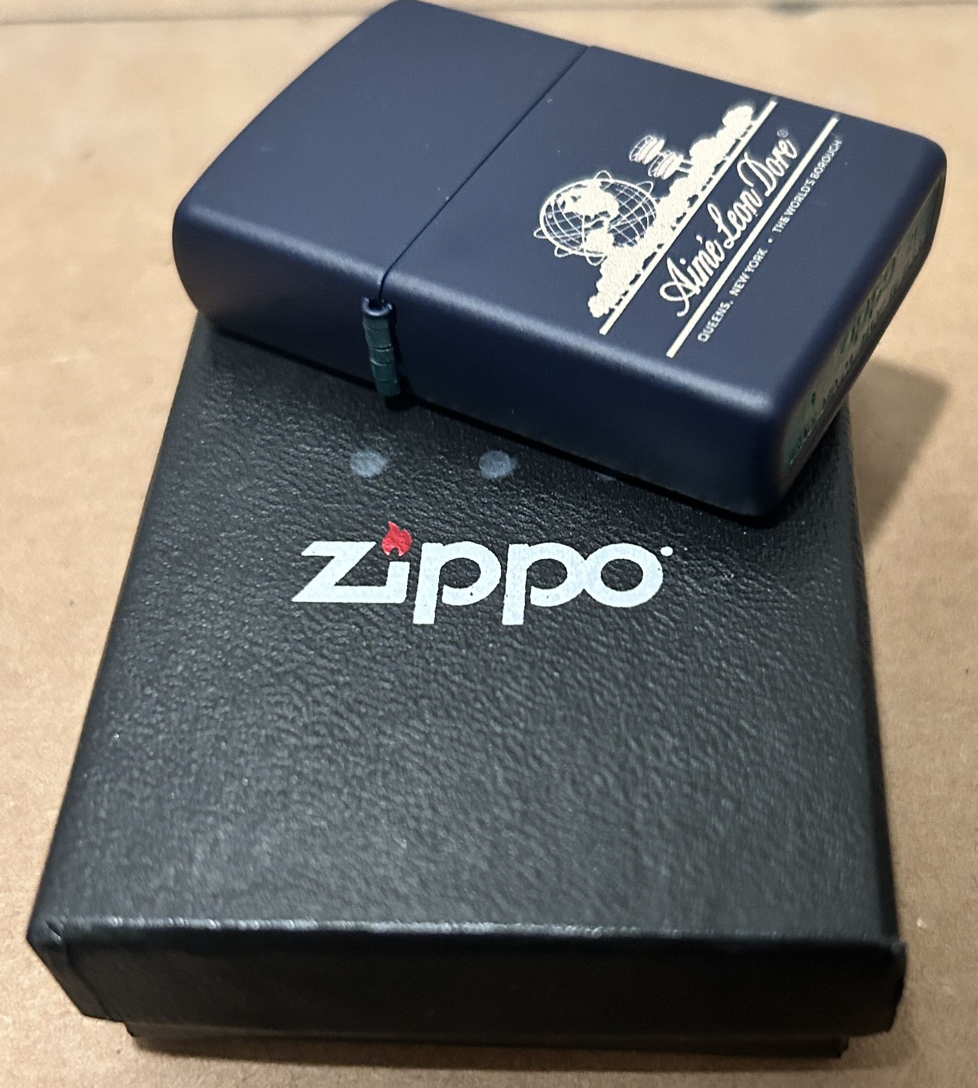 Aime Leon Dore Aime leon dore Zippo Unisphere Navy lighter ALD Size ONE SIZE - 2 Thumbnail