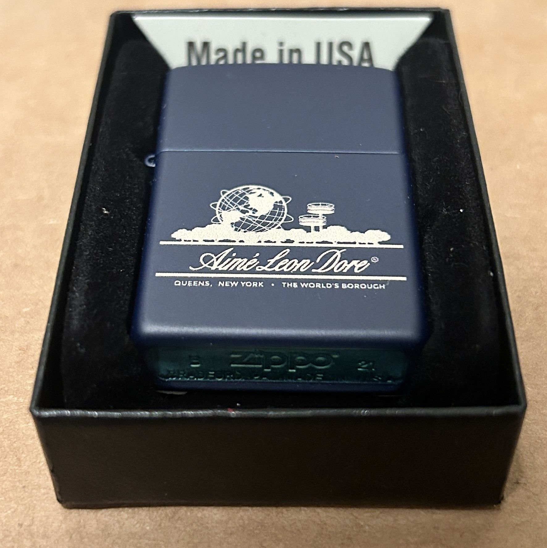 Aime Leon Dore Aime leon dore Zippo Unisphere Navy lighter ALD Size ONE SIZE - 1 Thumbnail