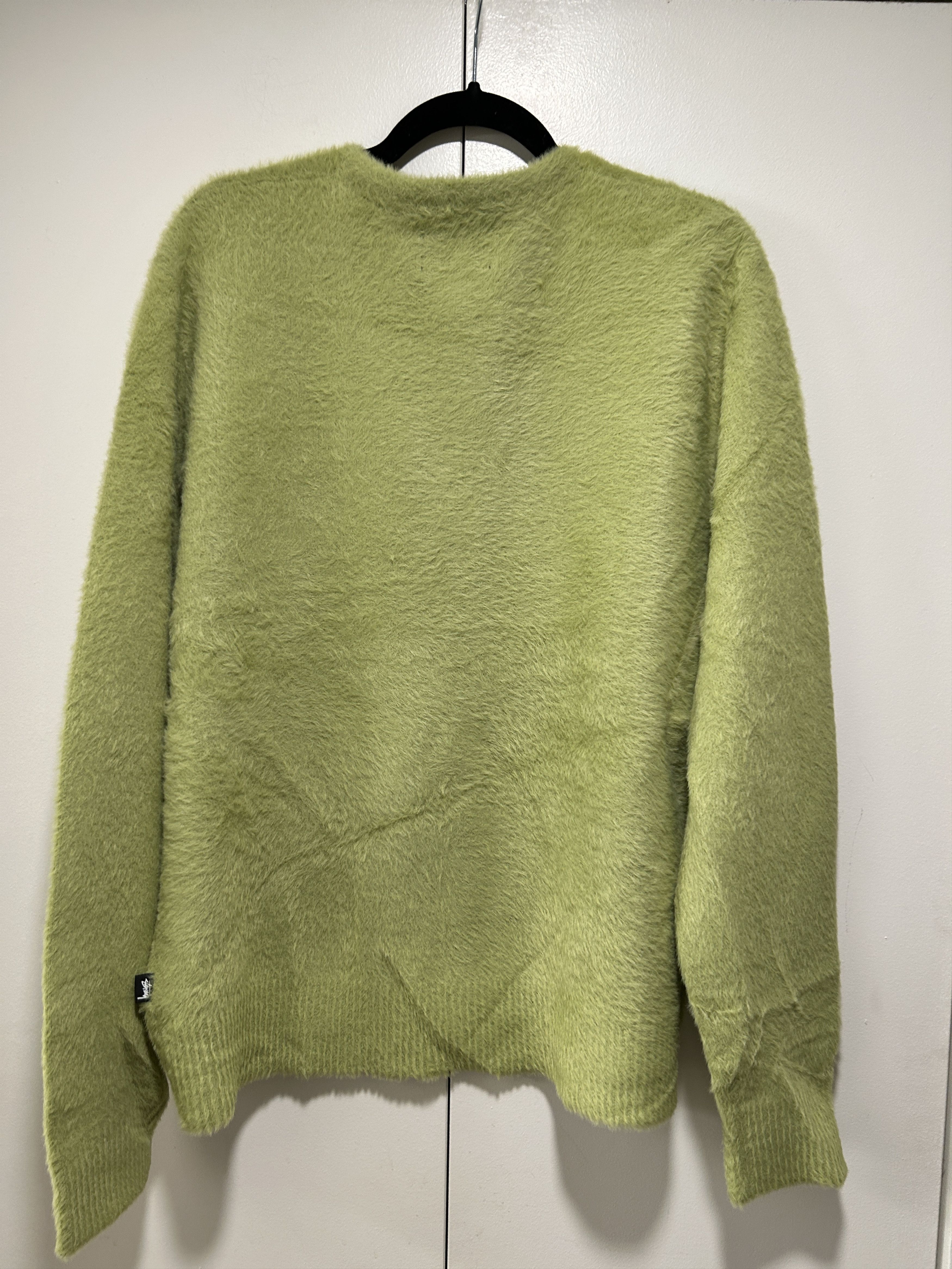 Stussy stussy shaggy cardigan lime Size US M / EU 48-50 / 2 - 5 Thumbnail
