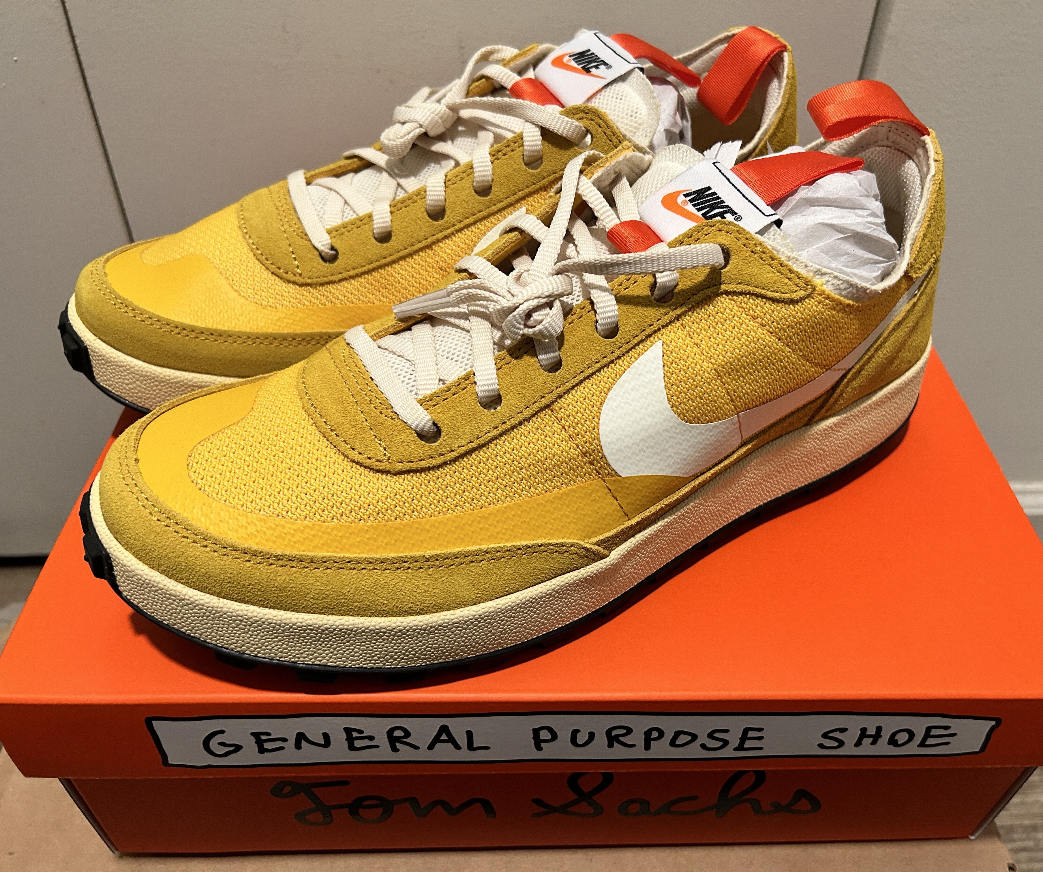 Nike × Tom Sachs Nikecraft x Tom Sachs General Purpose Archive Dark Sulfur Size US 9.5 / EU 42-43 - 4 Thumbnail