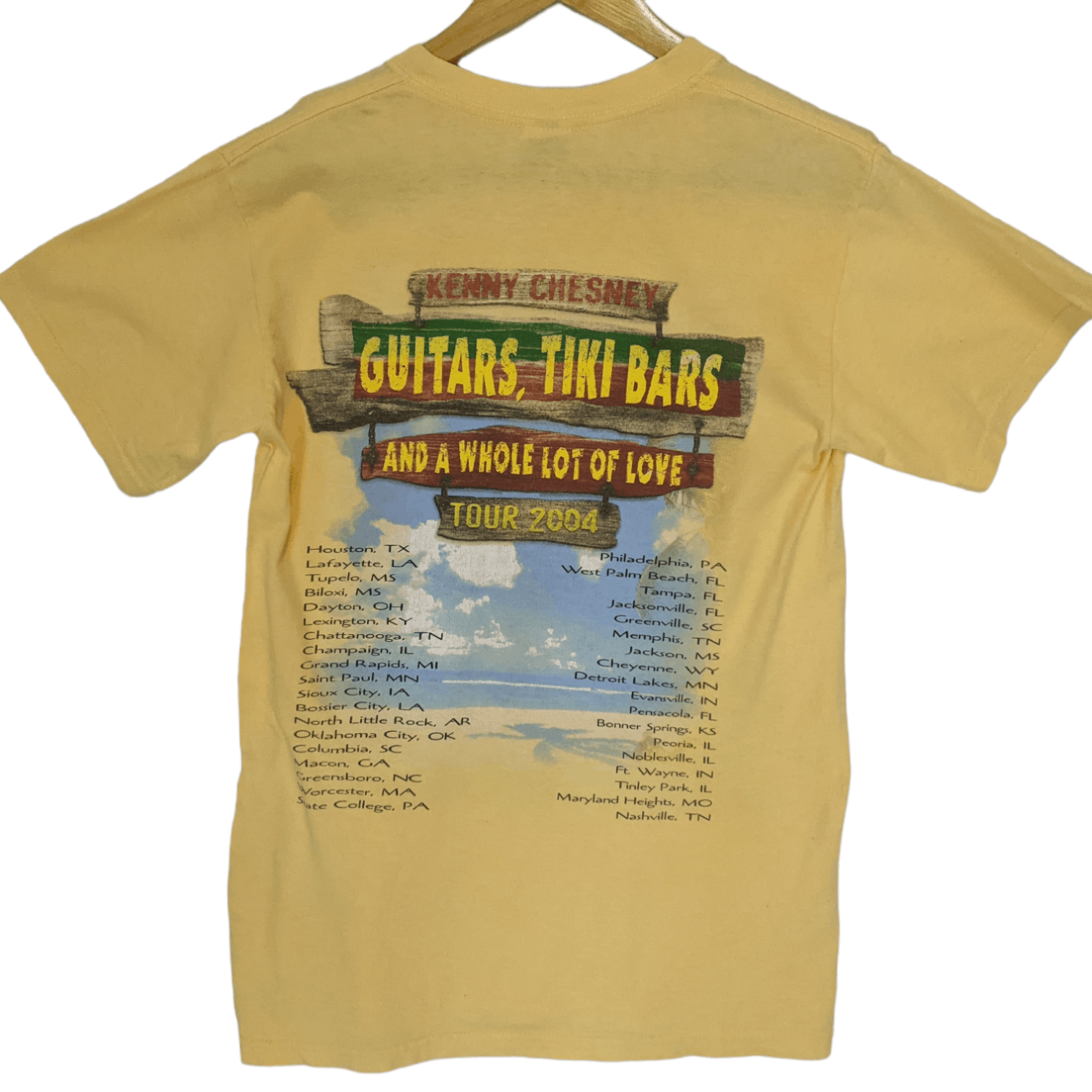 Band Tees Vintage 2000's KENNY CHESNY 2004 Tour Tee T-Shirt Size US S / EU 44-46 / 1 - 5 Thumbnail