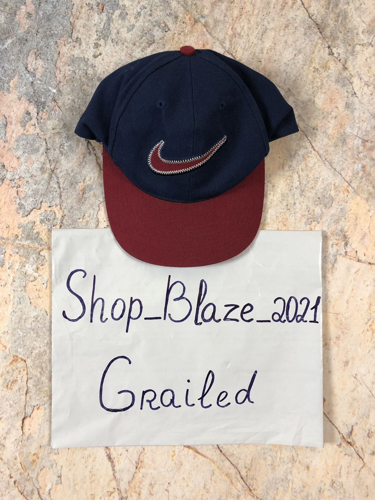Nike × Vintage Nike vintage big logo hat Size ONE SIZE - 2 Thumbnail