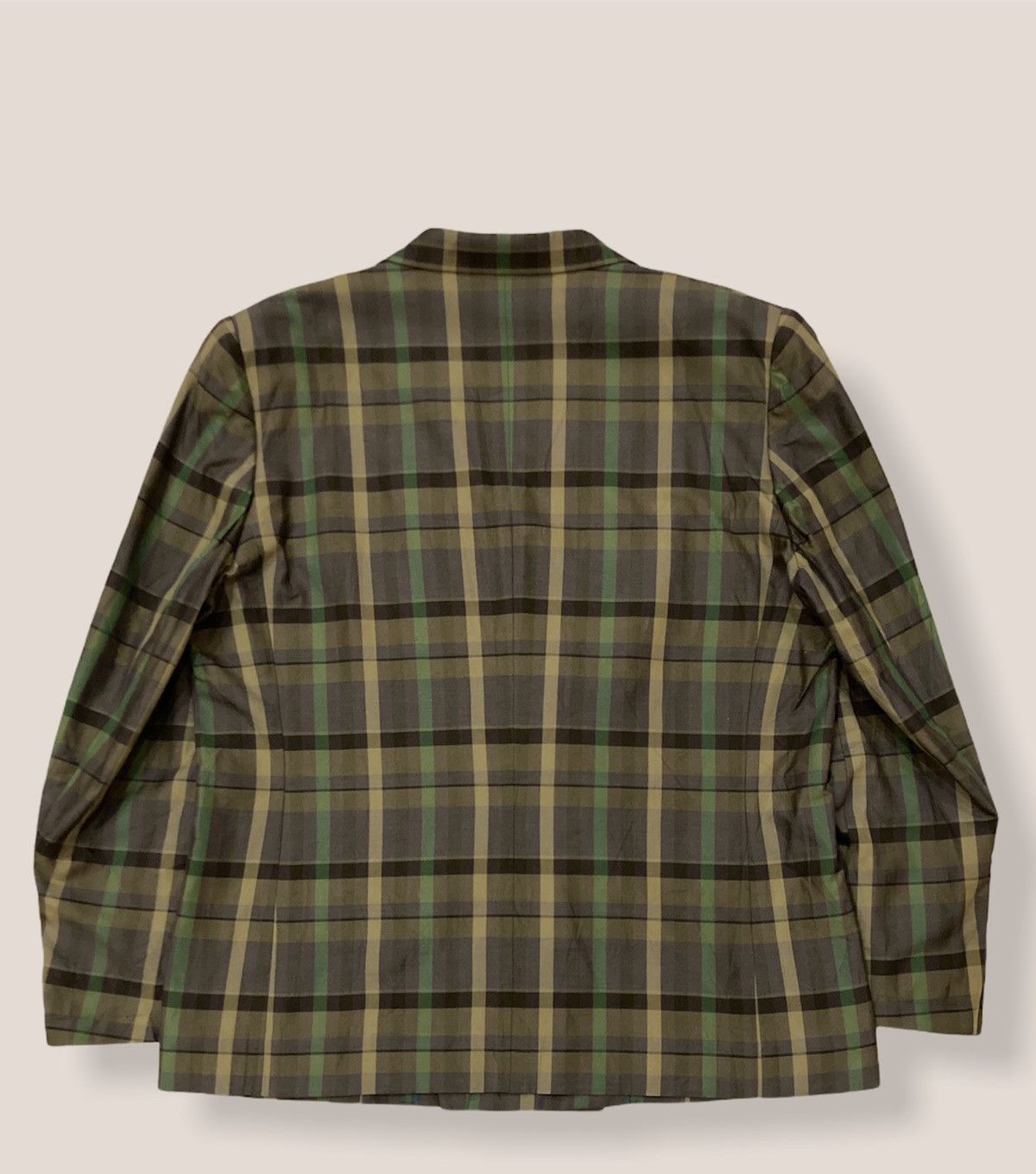 Burberry Burberry Checkered Blazer Jacket Size US L / EU 52-54 / 3 - 3 Thumbnail