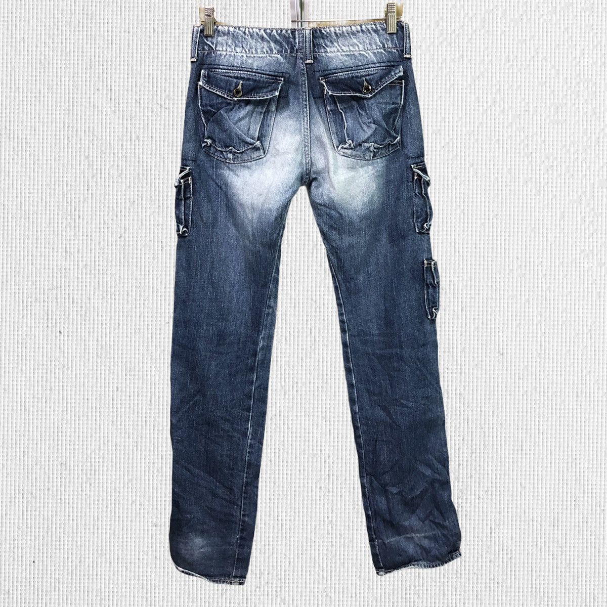 Japanese Brand × Johnbull × Vintage Vintage JohnBull Multi Pocket Distressed Denim Jeans Size US 29 - 2 Thumbnail