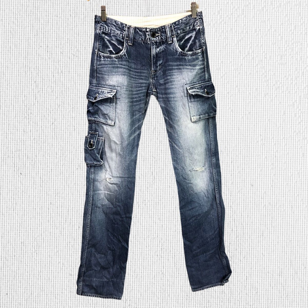 Japanese Brand × Johnbull × Vintage Vintage JohnBull Multi Pocket Distressed Denim Jeans Size US 29 - 1 Thumbnail