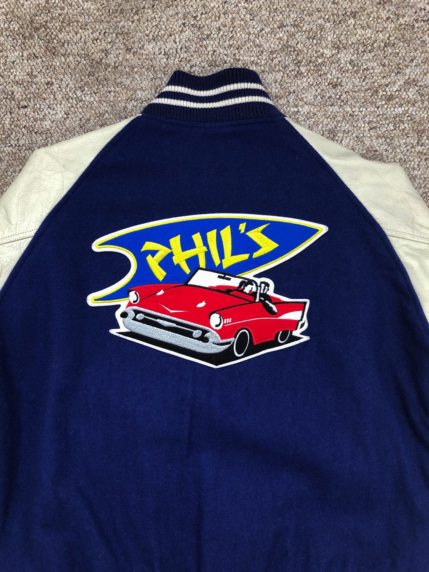 Other Vintage 90s Navy Varsity Jacket Size US M / EU 48-50 / 2 - 3 Thumbnail