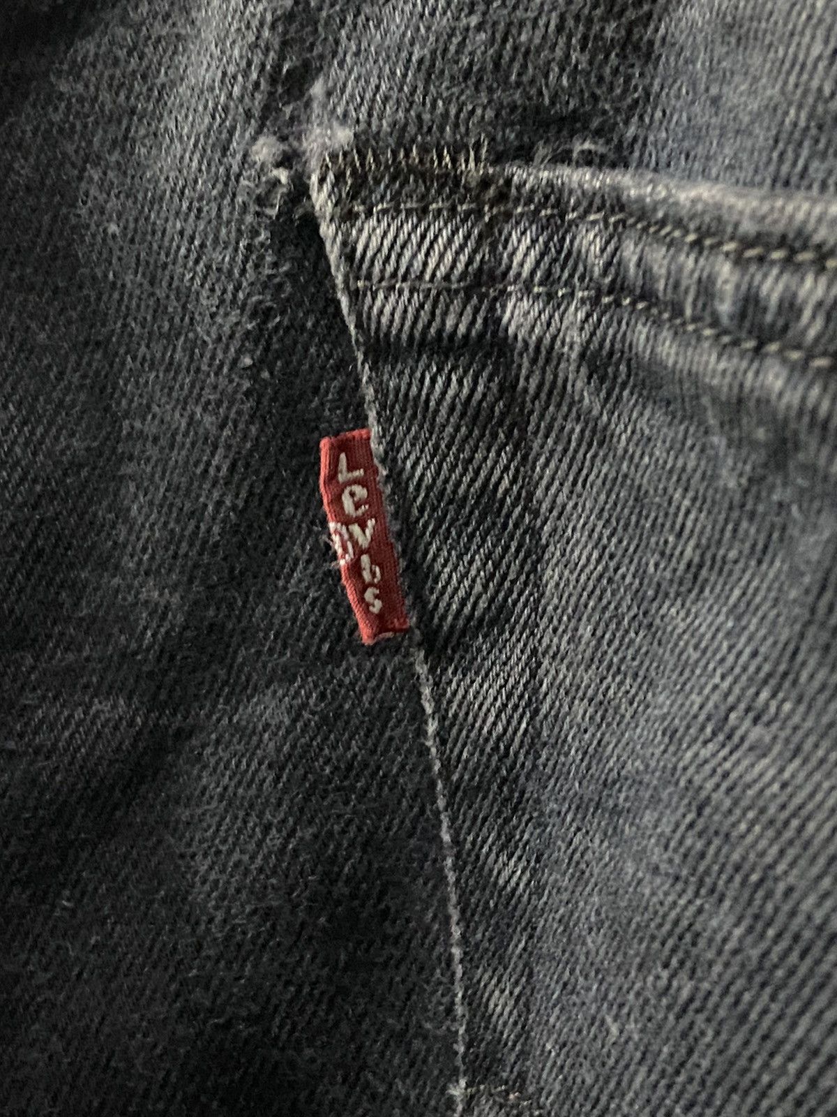 Levi's × Vintage Vintage Levi’s 541 Faded Black Distressed Denim Pants Size US 43 - 16 Thumbnail