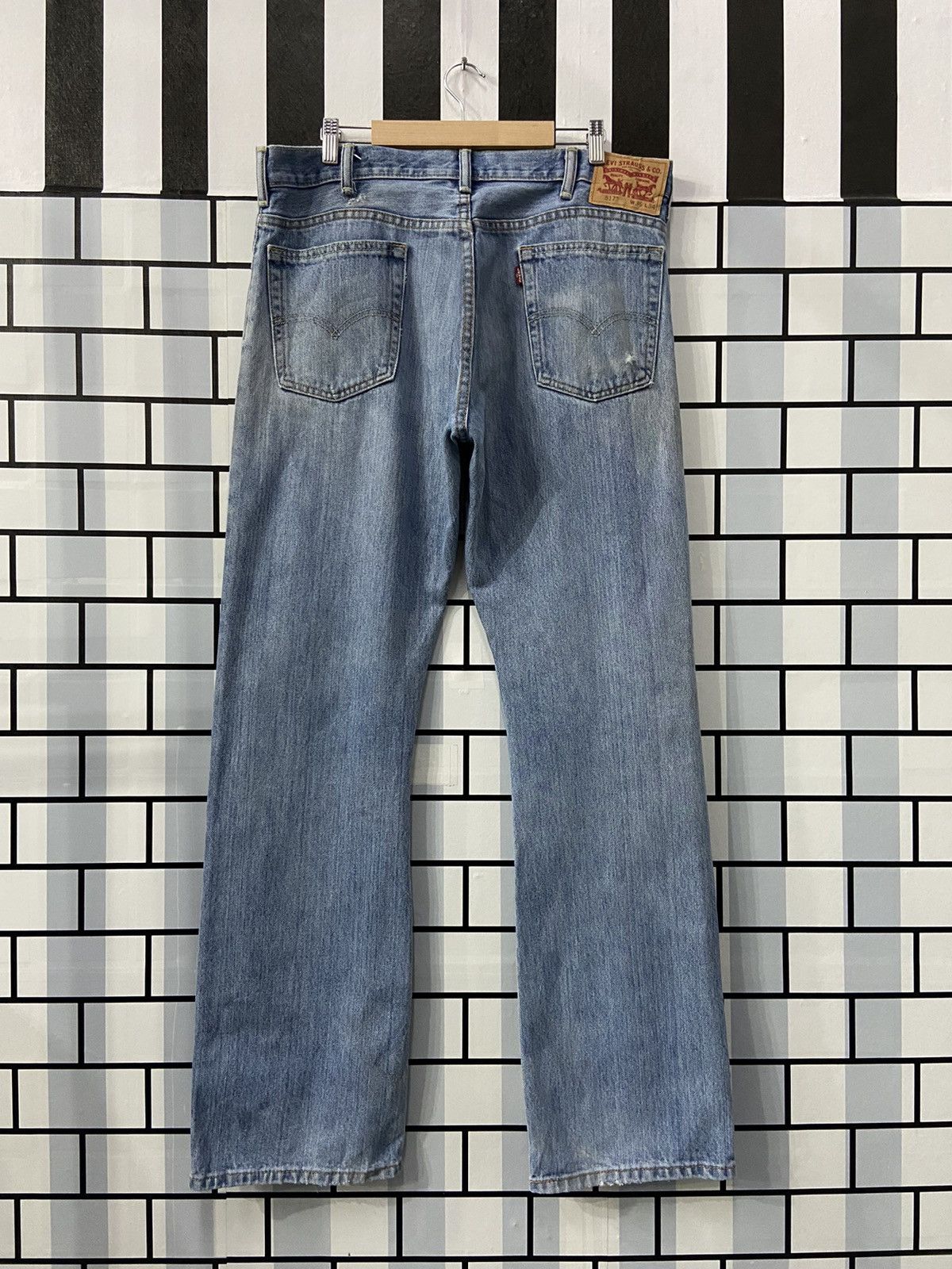 Levi's × Vintage Vintage Levi’s 517 Light Wash Bootcut Distressed Denim Pants Size US 36 / EU 52 - 2 Thumbnail