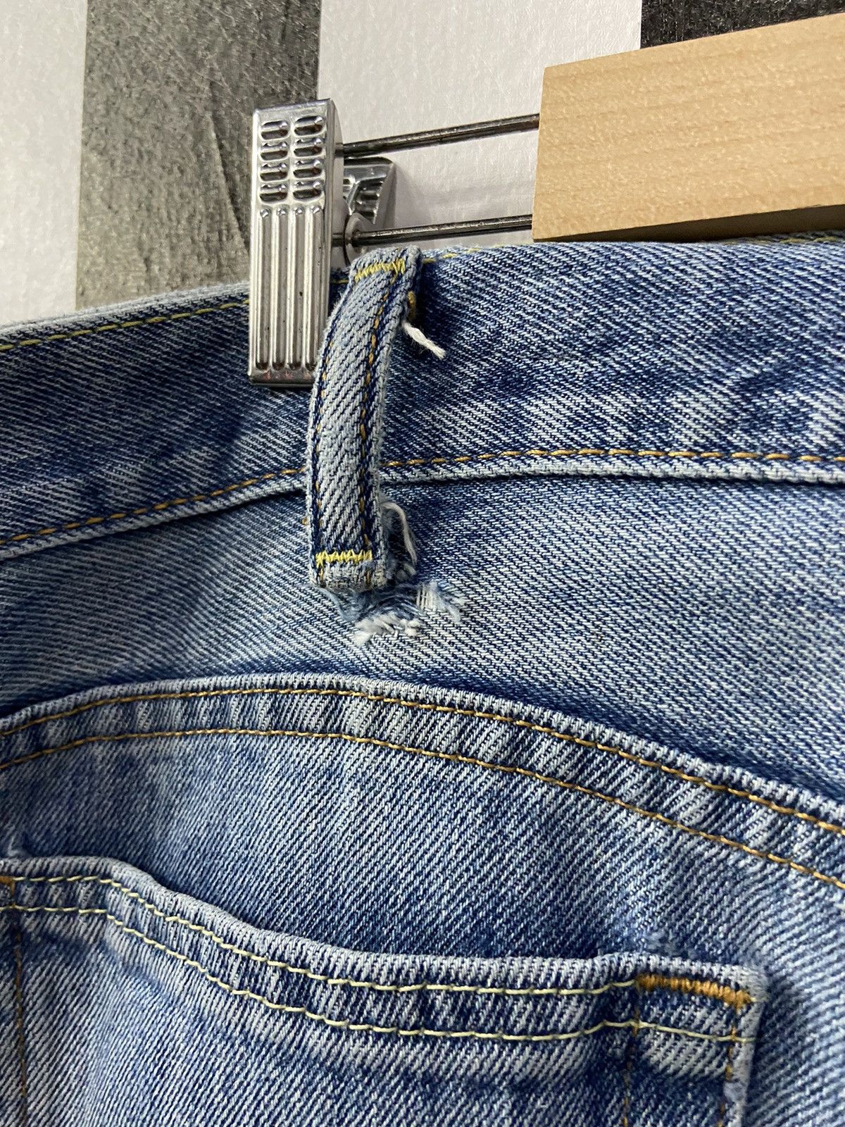 Levi's × Vintage Vintage Levi’s 517 Light Wash Bootcut Distressed Denim Pants Size US 36 / EU 52 - 17 Thumbnail