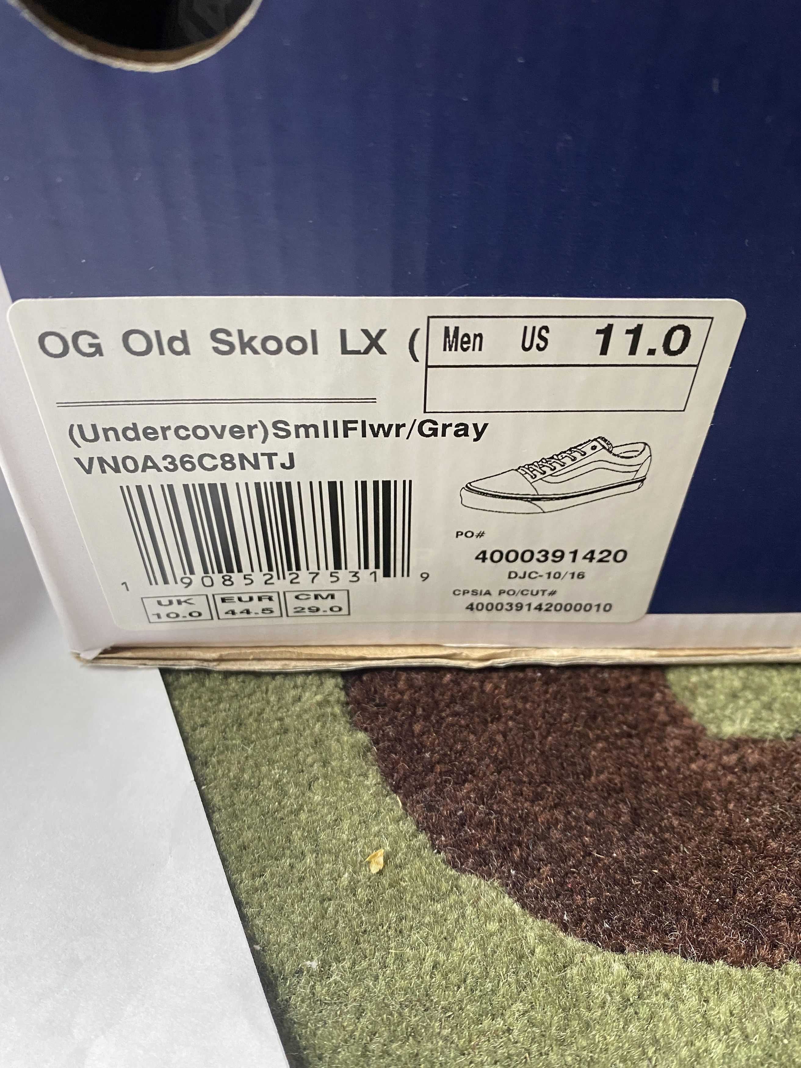 Undercover × Vans VANS VAULT X UNDERCOVER OG OLD SKOOL LX SMALL FLOWERS GREY Size US 11 / EU 44 - 10 Thumbnail