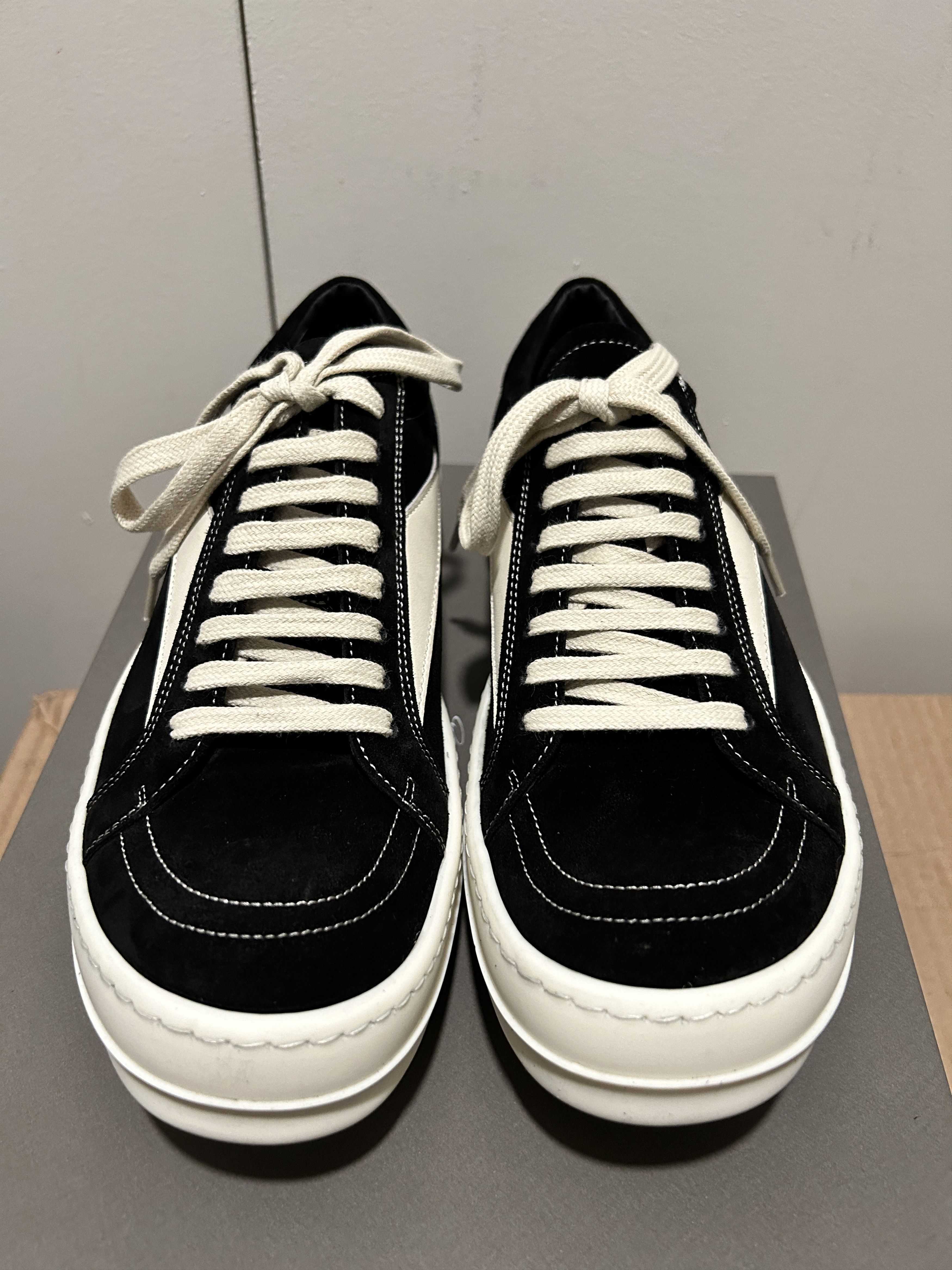 Rick Owens RICK OWENS VINTAGE SNEAKERS LOW S/S 23 EDFU - Black Size US 6.5 / EU 39-40 - 4 Thumbnail
