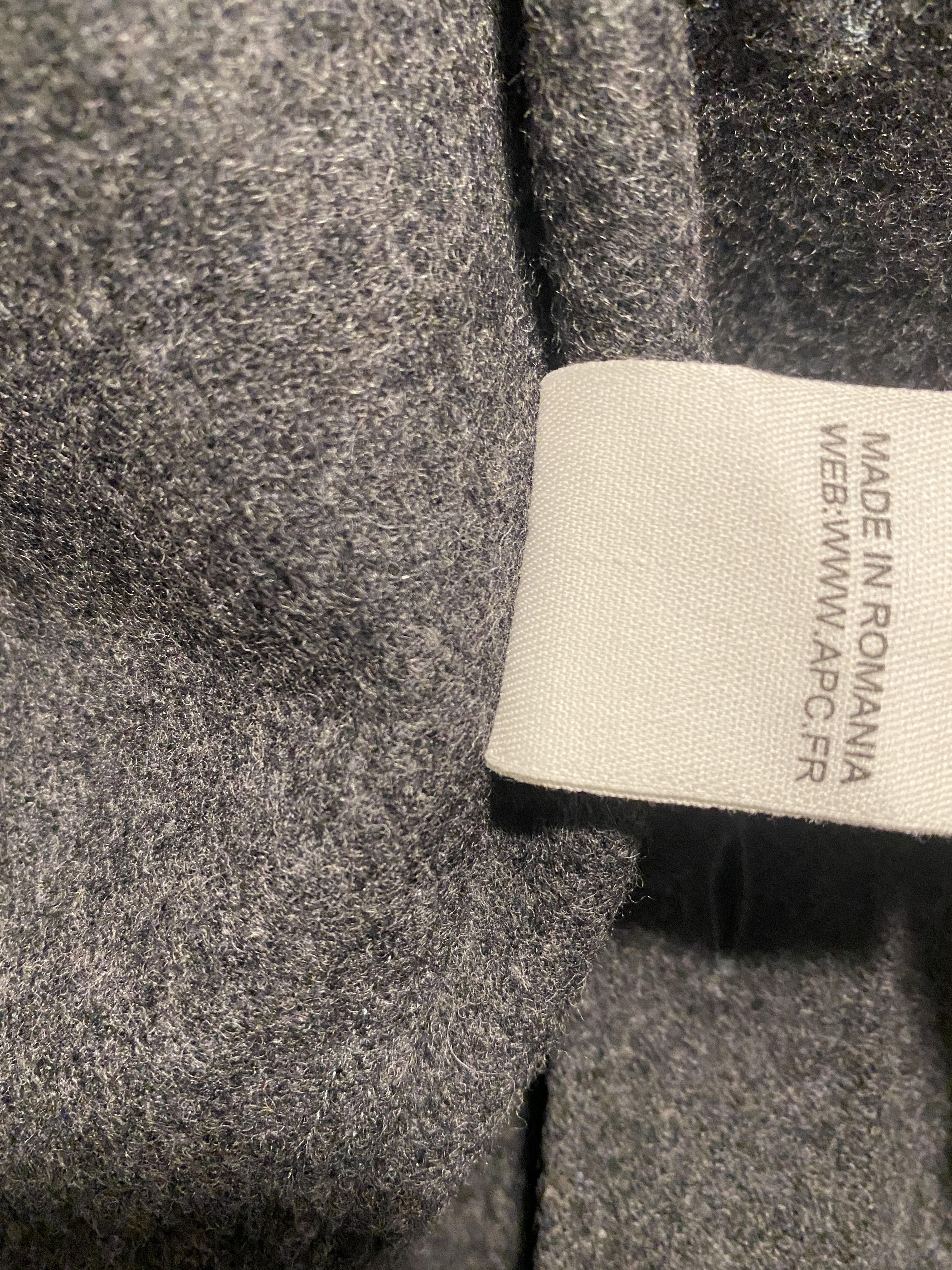 A.P.C. apc wool overshirt grey pocket Size US S / EU 44-46 / 1 - 4 Thumbnail