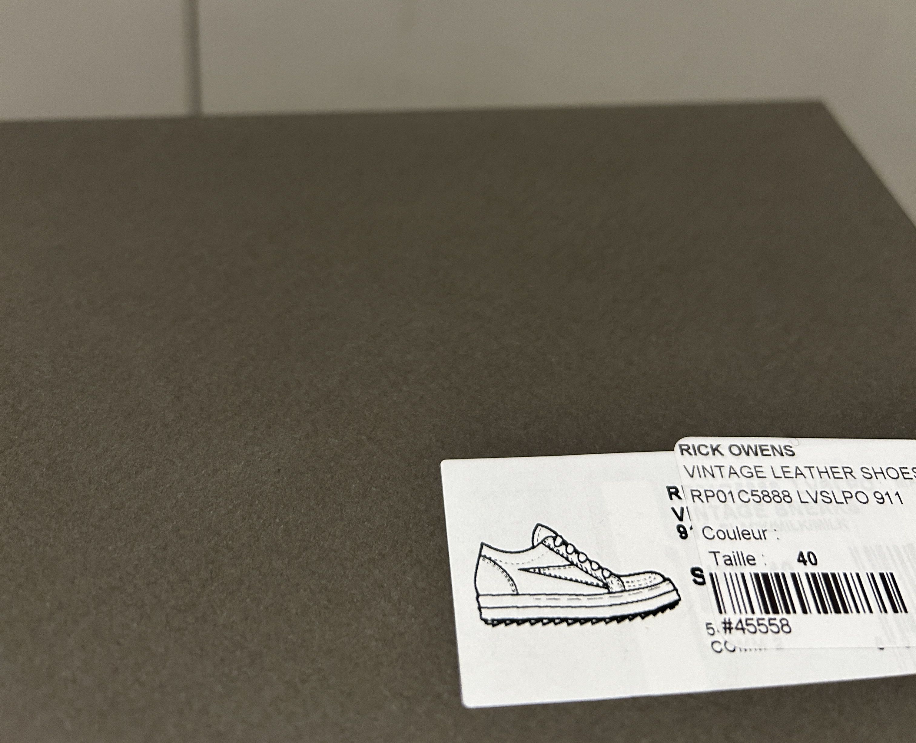 Rick Owens RICK OWENS VINTAGE SNEAKERS LOW S/S 23 EDFU - Black Size US 7 / EU 40 - 10 Thumbnail