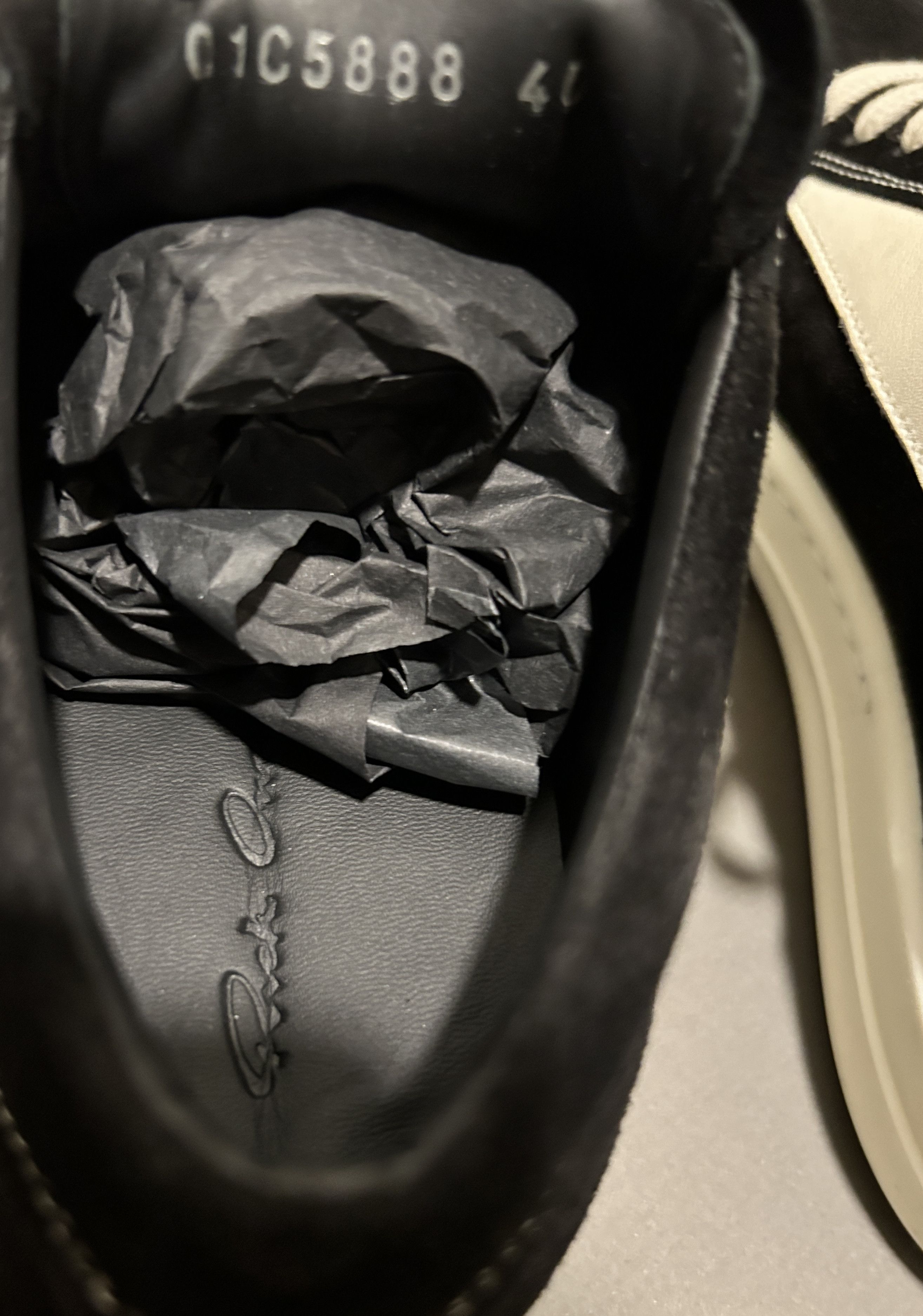 Rick Owens RICK OWENS VINTAGE SNEAKERS LOW S/S 23 EDFU - Black Size US 7 / EU 40 - 7 Thumbnail