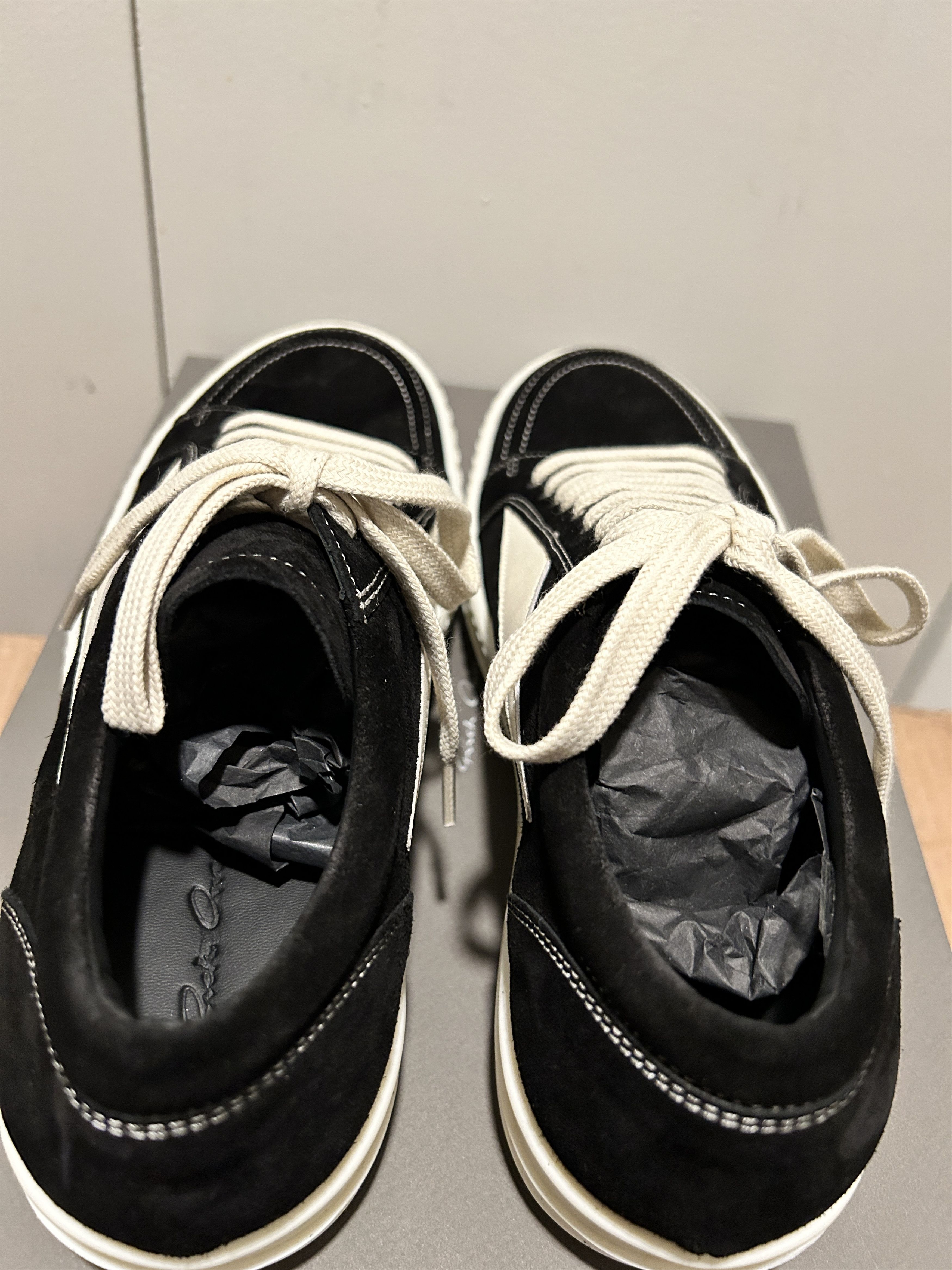 Rick Owens RICK OWENS VINTAGE SNEAKERS LOW S/S 23 EDFU - Black Size US 7 / EU 40 - 6 Thumbnail