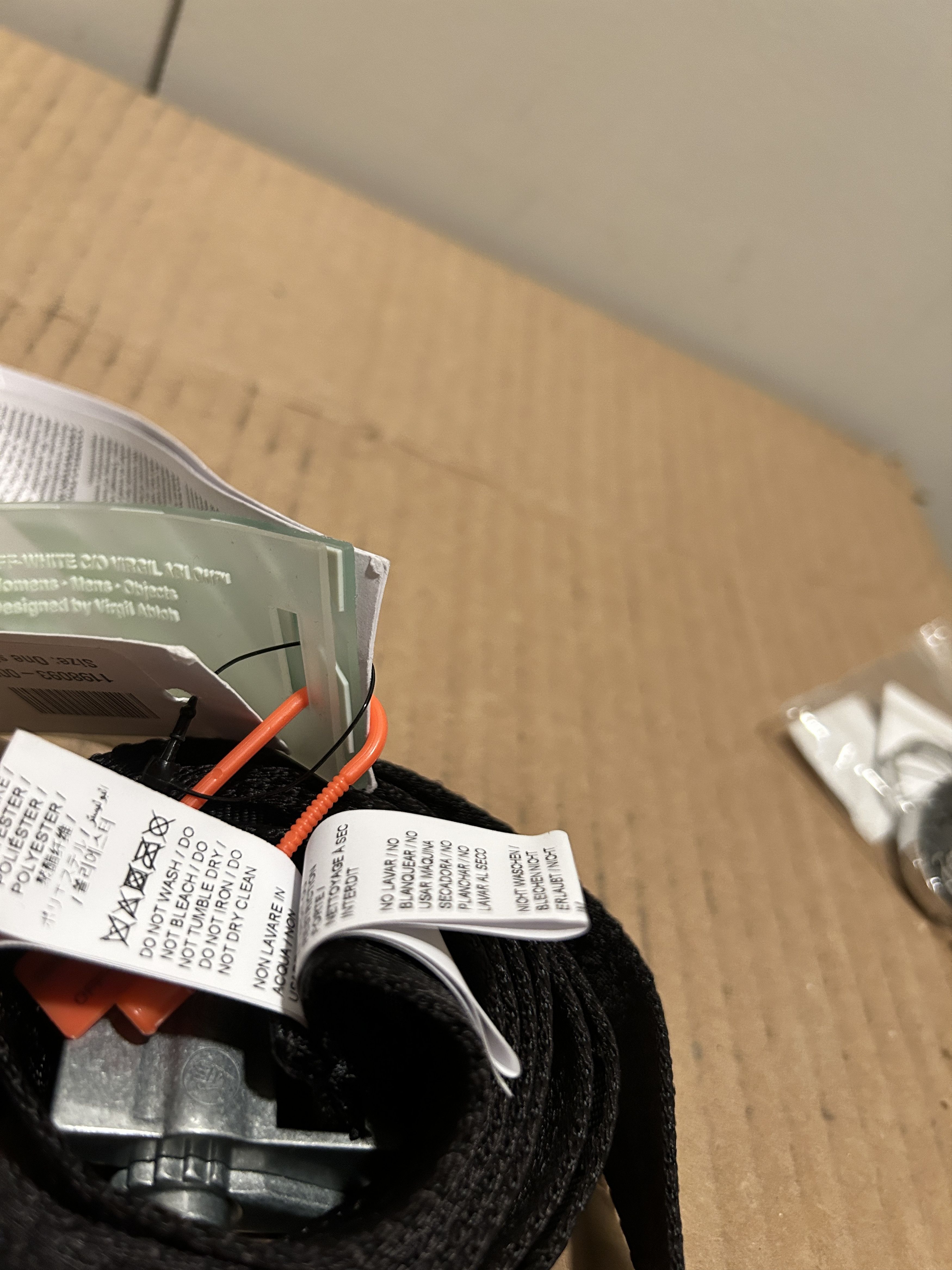 Off-White Off-White Mini Industrial Belt - Black Virgil abloh Size ONE SIZE - 4 Thumbnail