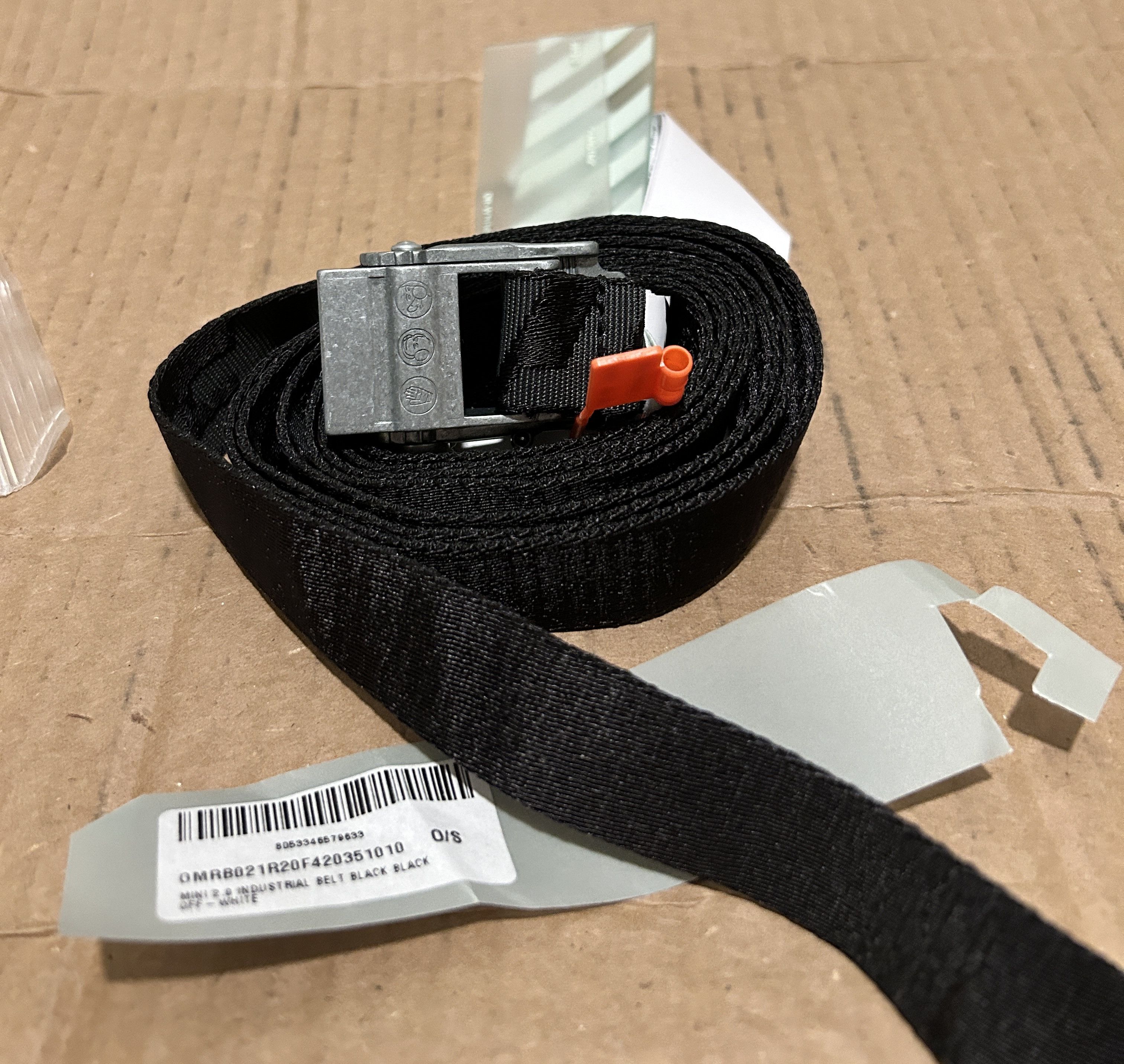 Off-White Off-White Mini Industrial Belt - Black Virgil abloh Size ONE SIZE - 2 Thumbnail