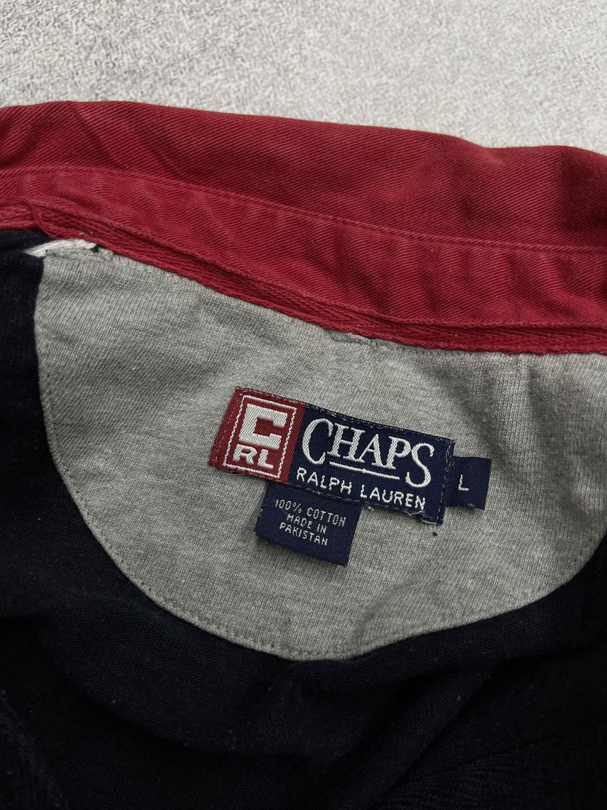 Polo Ralph Lauren Vintage Ralph Lauren Chaps USA Rugby Polo Long Sleeve Rare Size US XL / EU 56 / 4 - 12 Thumbnail
