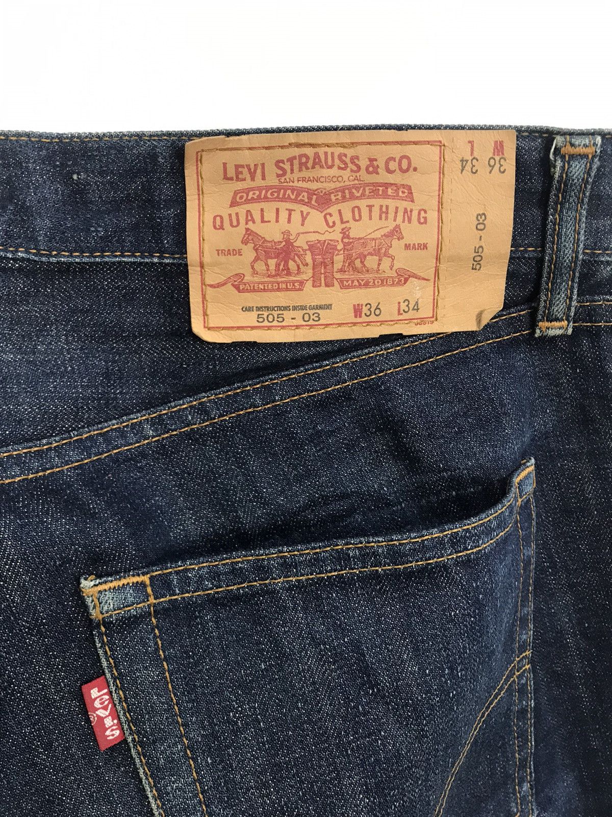 Levi's × Levi's Vintage Clothing Levi's Strauss 505 Zipper Medium Wash Indigo Jeans Pants Size US 36 / EU 52 - 8 Thumbnail