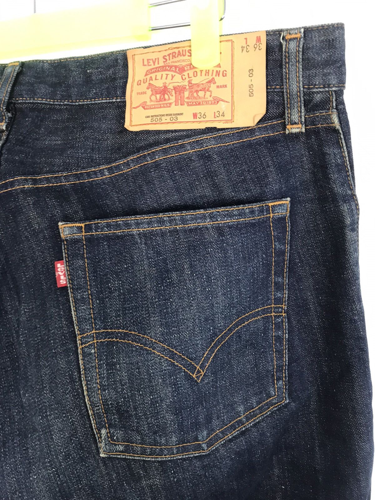 Levi's × Levi's Vintage Clothing Levi's Strauss 505 Zipper Medium Wash Indigo Jeans Pants Size US 36 / EU 52 - 7 Thumbnail