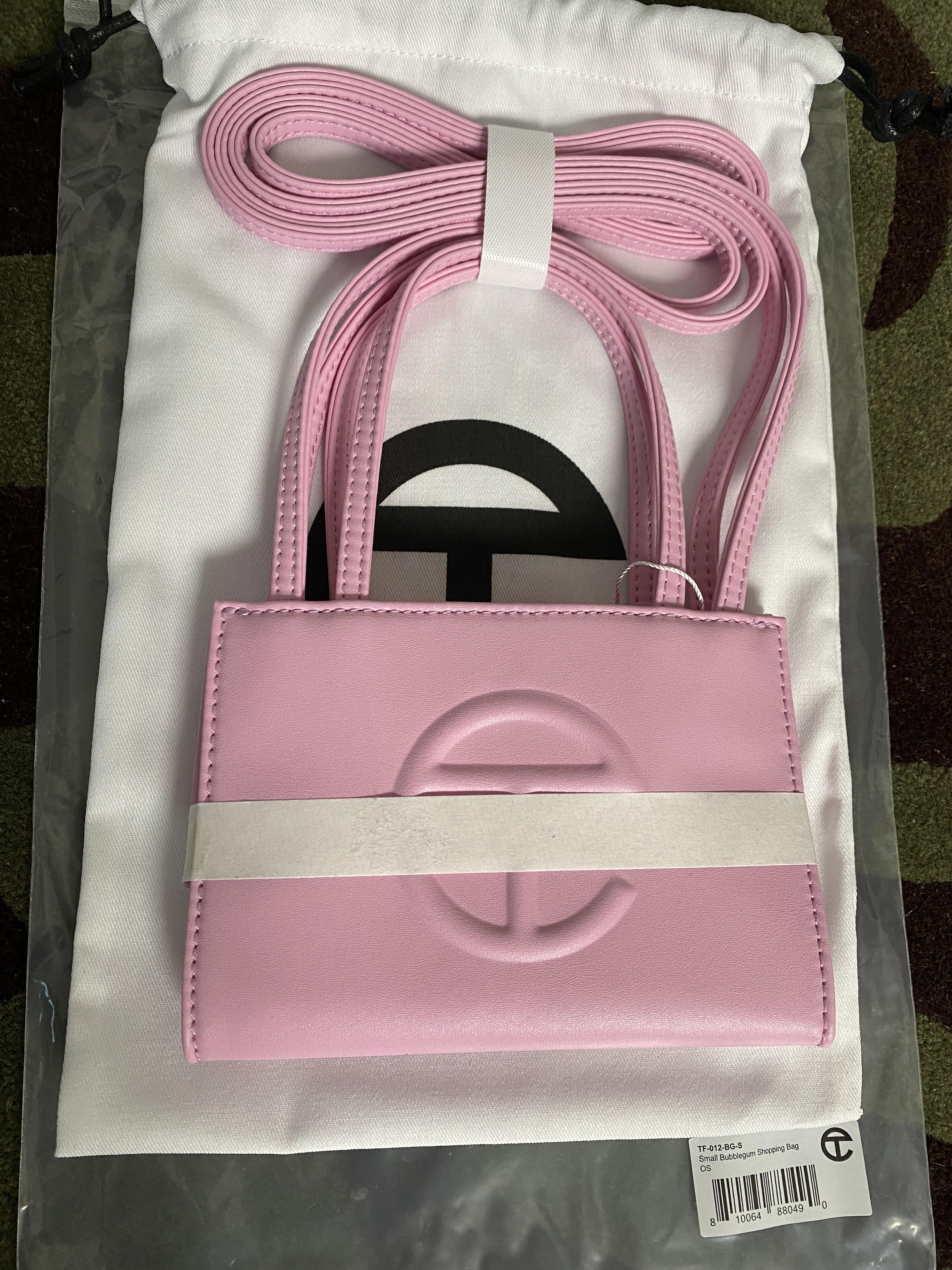 Telfar telfar small shopping bag tote bubblegum pink | Grailed