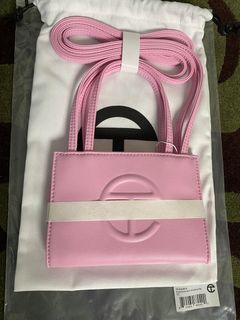 Telfar - Authenticated Small Shopping Bag Handbag - Pink Plain for Women, Never Worn, with Tag