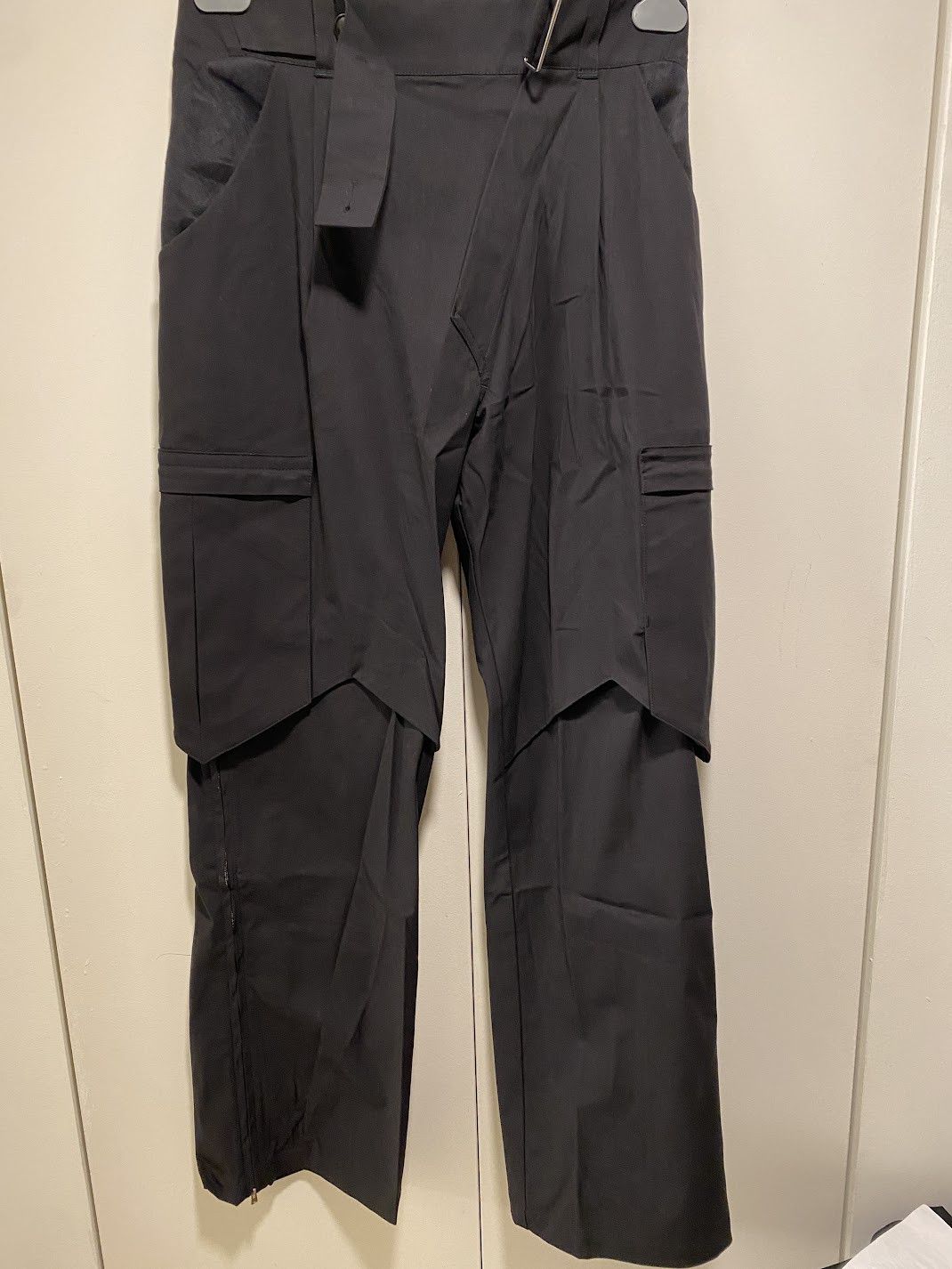 Pre-owned 00092020 Bindra Cargo Black Trouser Crow