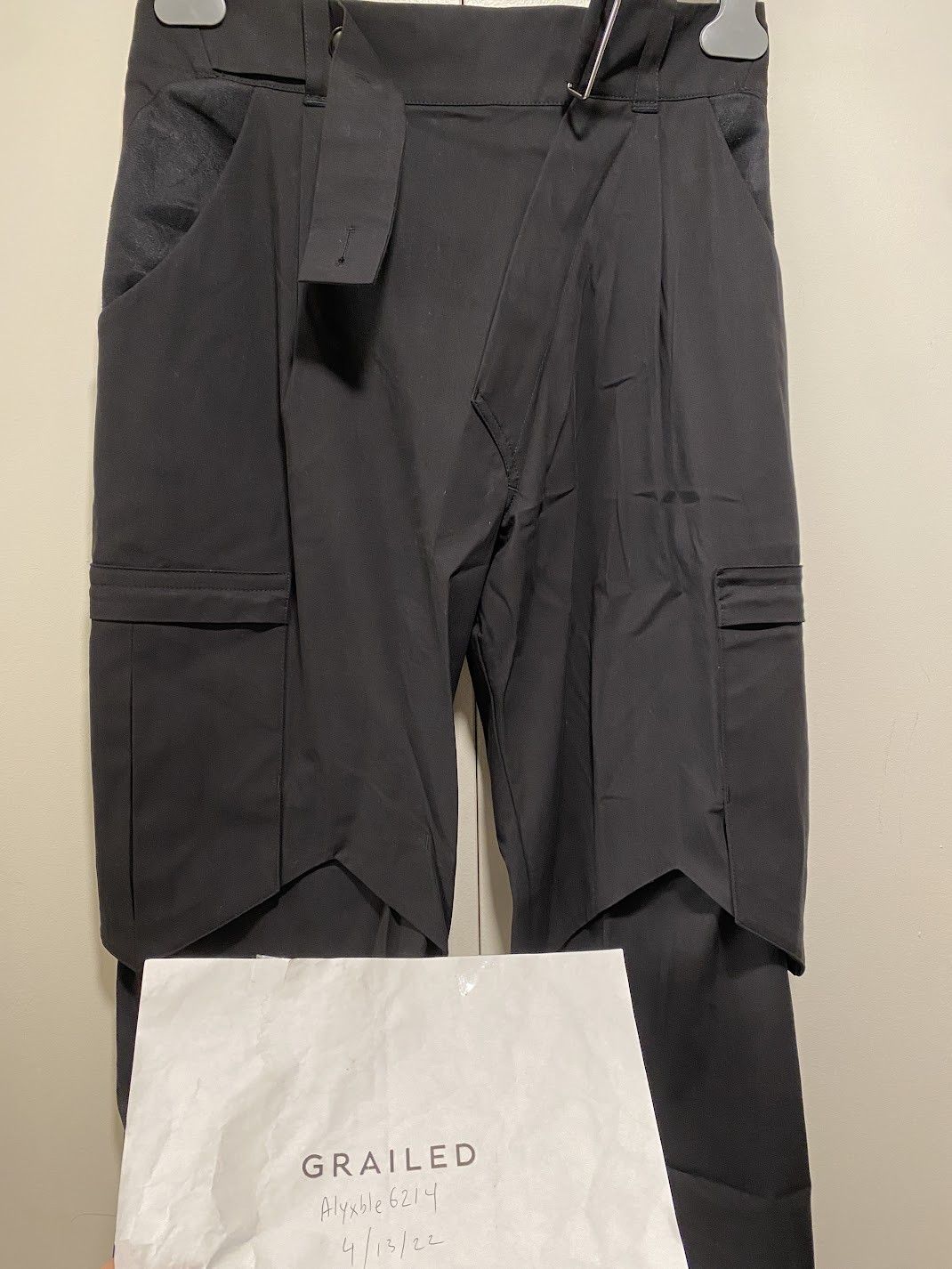 Kiko Kostadinov Kiko Kostadinov 00092020 Bindra Cargo Black Trouser Crow Size US 30 / EU 46 - 7 Thumbnail
