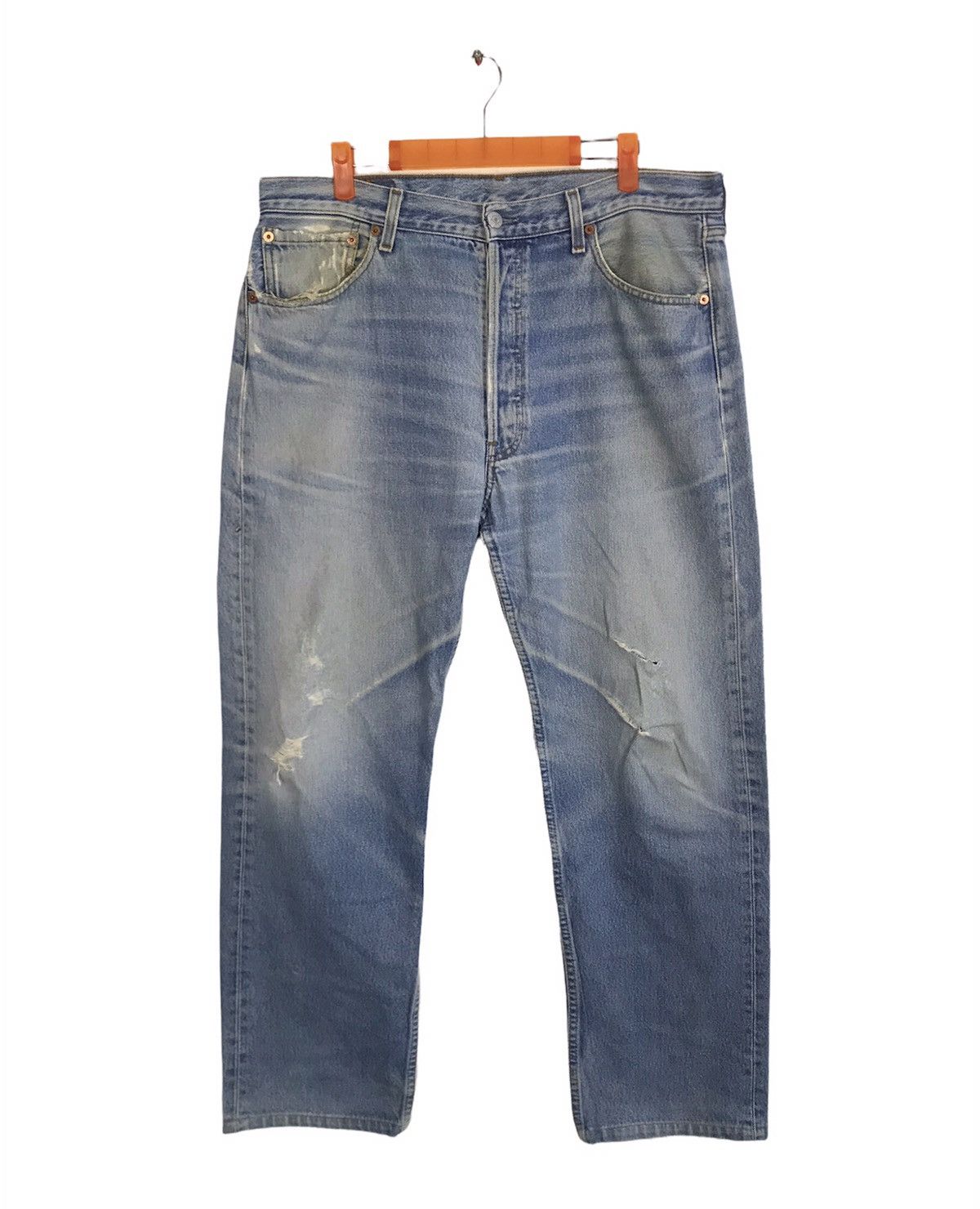 Levi's Vintage Clothing Levi's Strauss 501 Sun Faded Beauty Jeans Pants Fits Size 36 Size US 36 / EU 52 - 1 Thumbnail