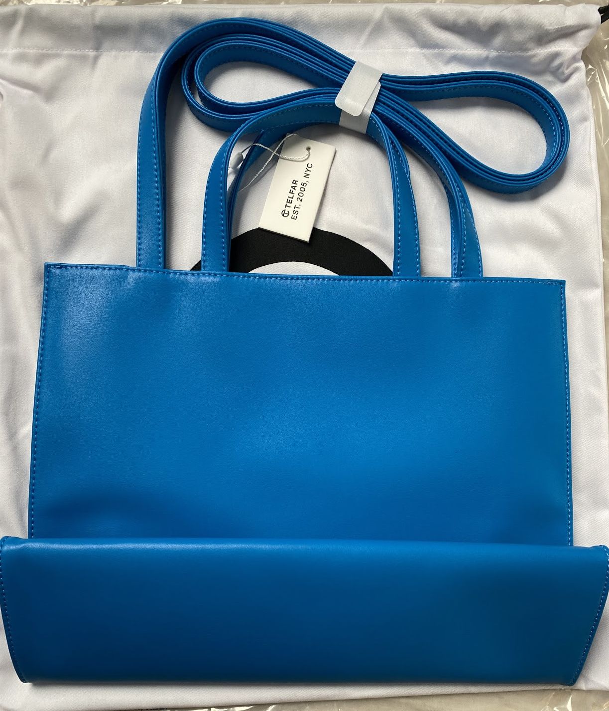 Telfar medium shopping bag tote -cyan Size ONE SIZE - 3 Thumbnail