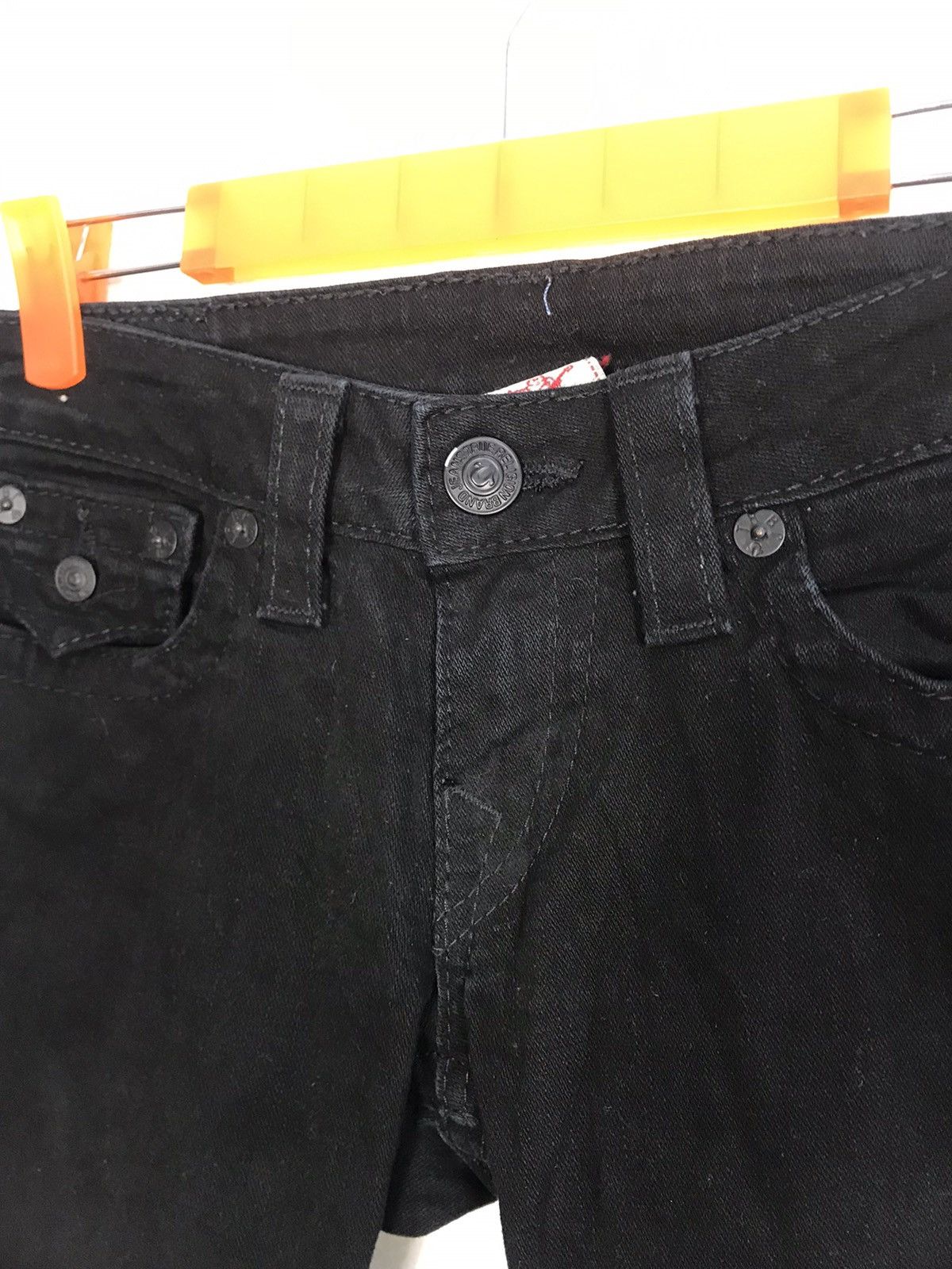 True Religion True Religion USA Billy Flaps Pocket Dark Denim Low Rise Size 26" / US 2 / IT 38 - 4 Thumbnail