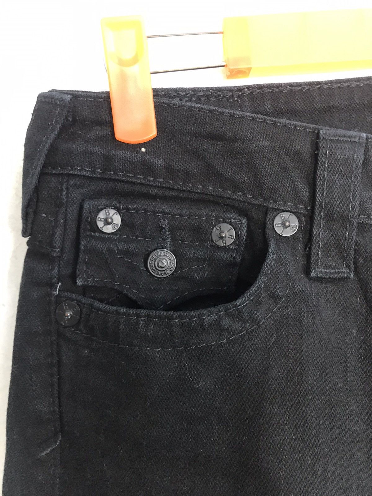 True Religion True Religion USA Billy Flaps Pocket Dark Denim Low Rise Size 26" / US 2 / IT 38 - 5 Thumbnail