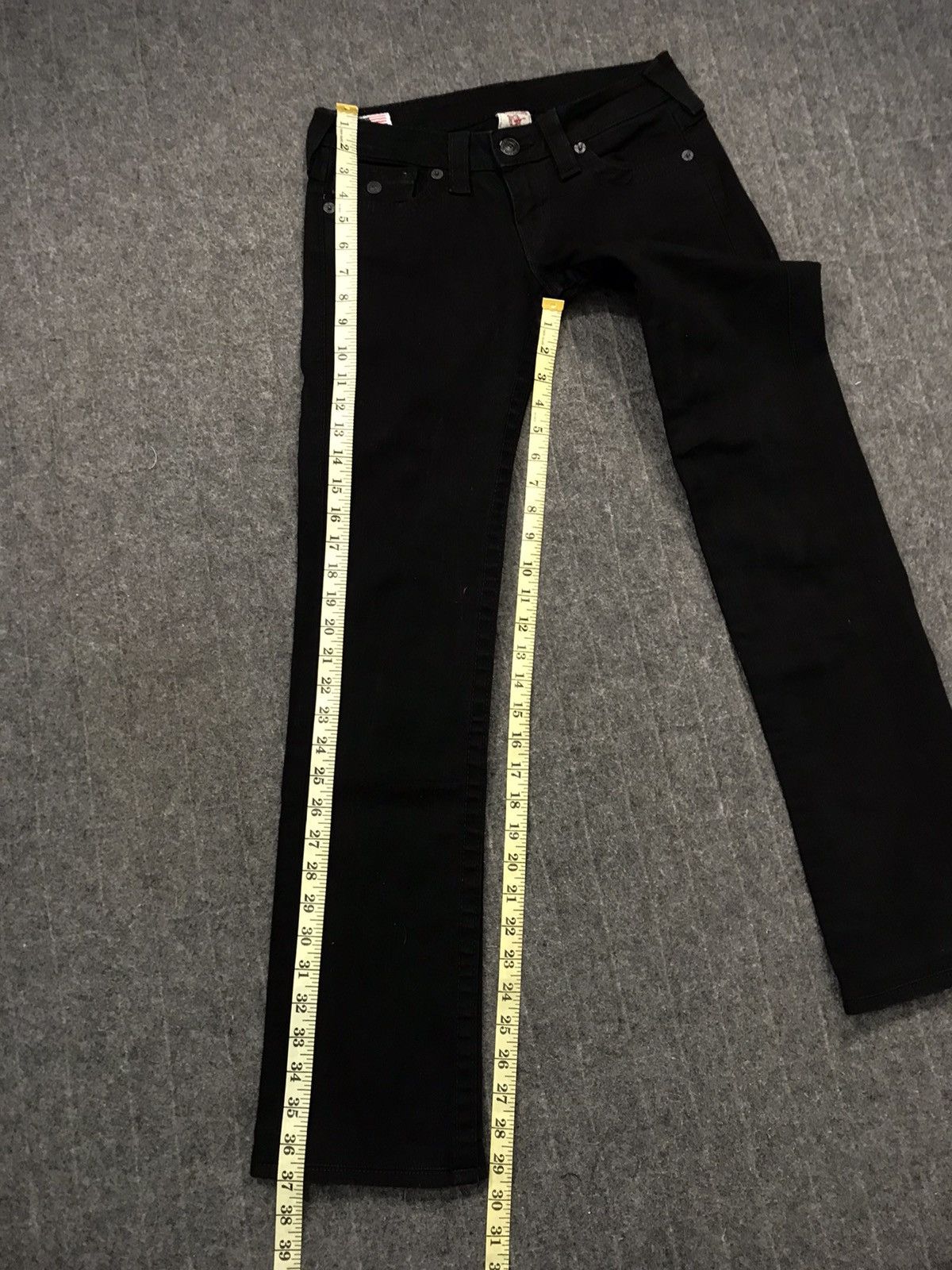 True Religion True Religion USA Billy Flaps Pocket Dark Denim Low Rise Size 26" / US 2 / IT 38 - 14 Thumbnail