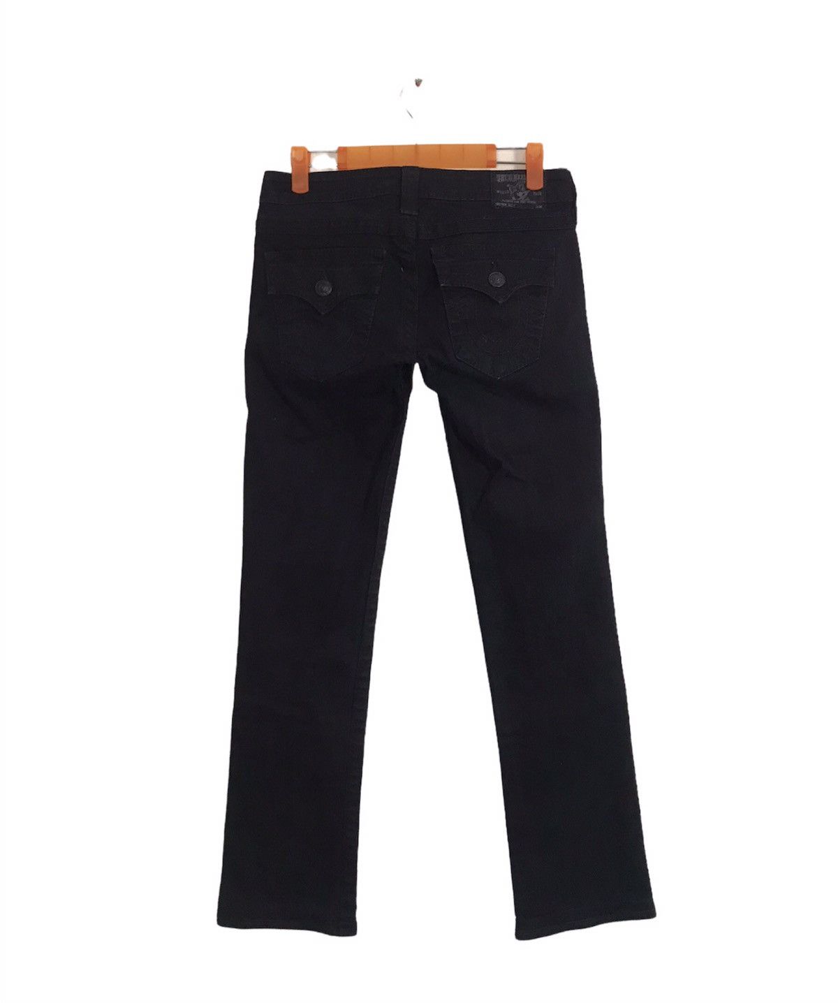 True Religion True Religion USA Billy Flaps Pocket Dark Denim Low Rise Size 26" / US 2 / IT 38 - 2 Thumbnail