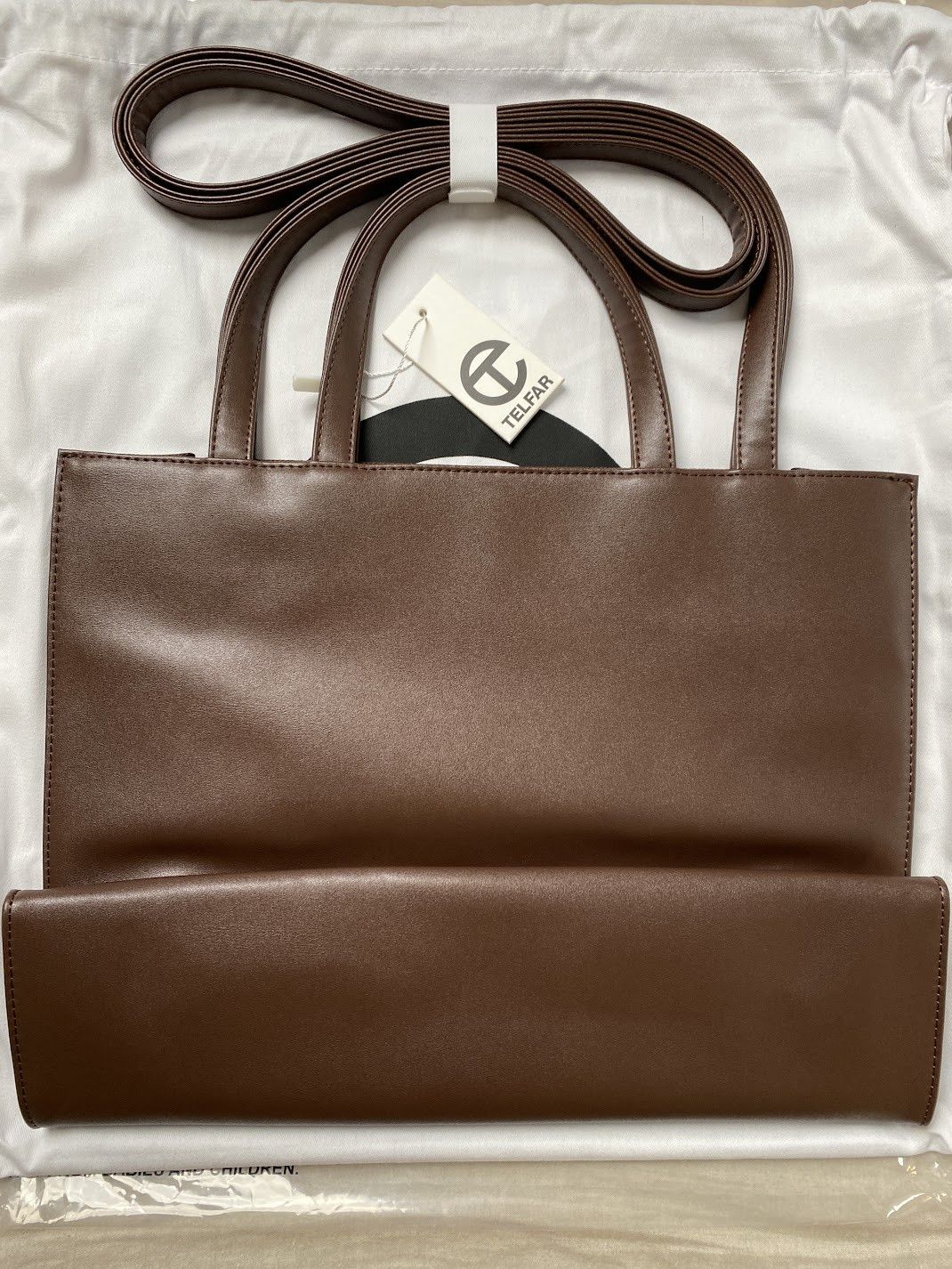 Telfar medium shopping bag tote -chocolate Size ONE SIZE - 3 Thumbnail