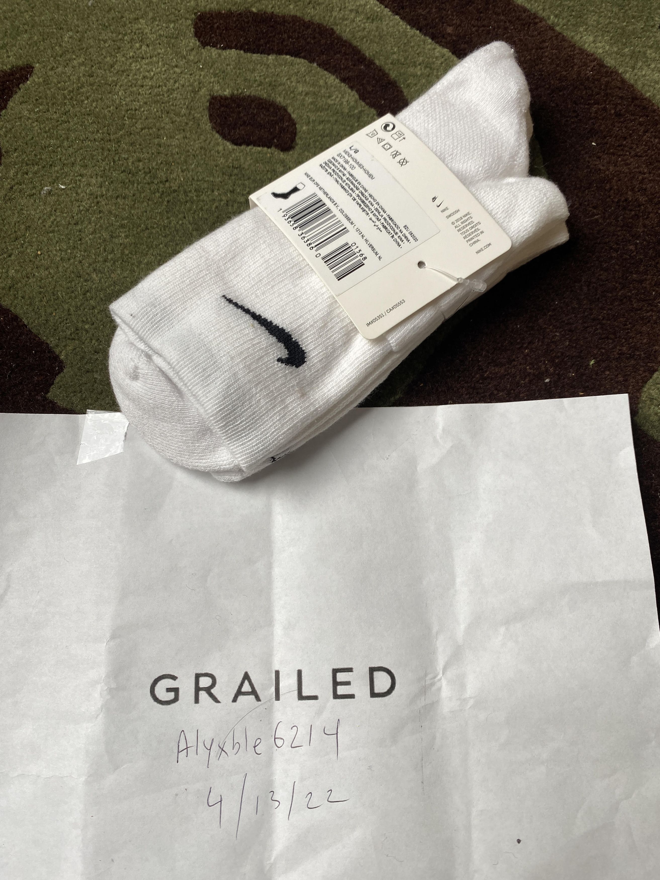 NikeLab Mmw Double Swoosh Socks White size medium