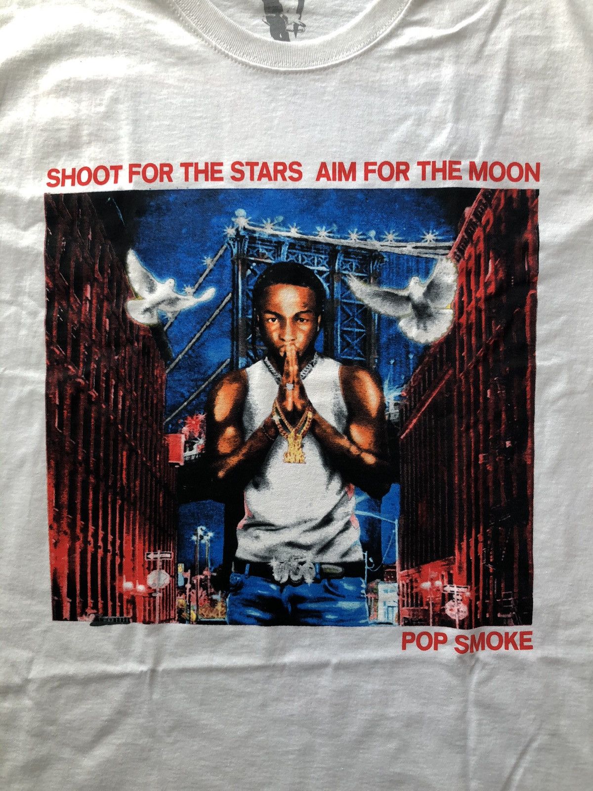 Vlone Vlone x Pop Smoke "City" Tee Size US XL / EU 56 / 4 - 5 Thumbnail