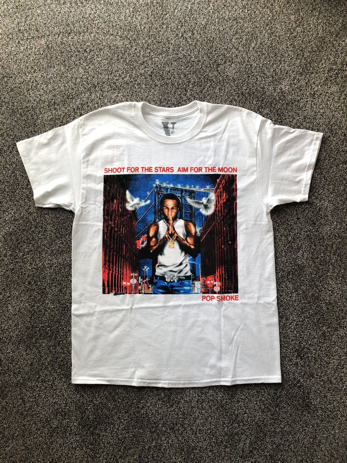 Vlone Vlone x Pop Smoke "City" Tee Size US XL / EU 56 / 4 - 4 Thumbnail