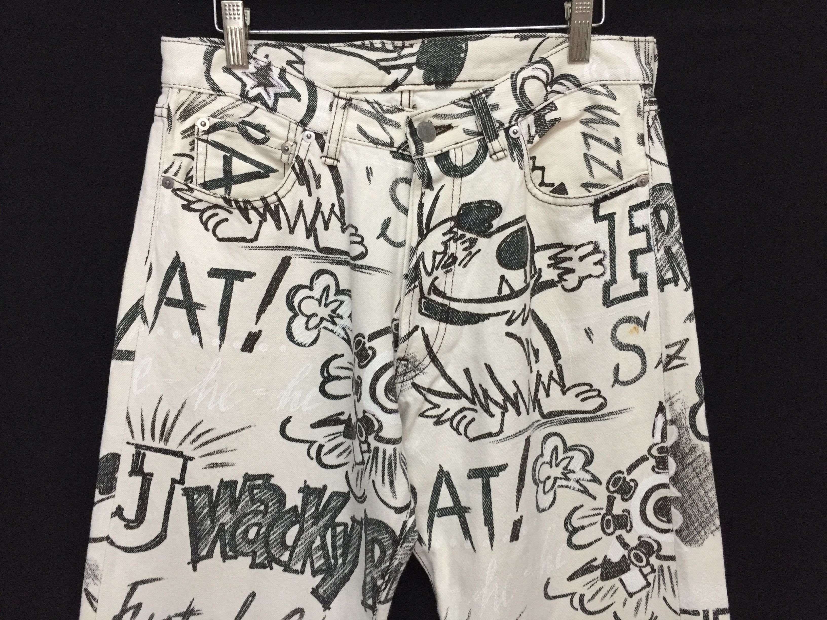 Yoshiyuki Konishi AW99 FICCE All Over Print 'Muttley' Denim Size US 30 / EU 46 - 4 Thumbnail