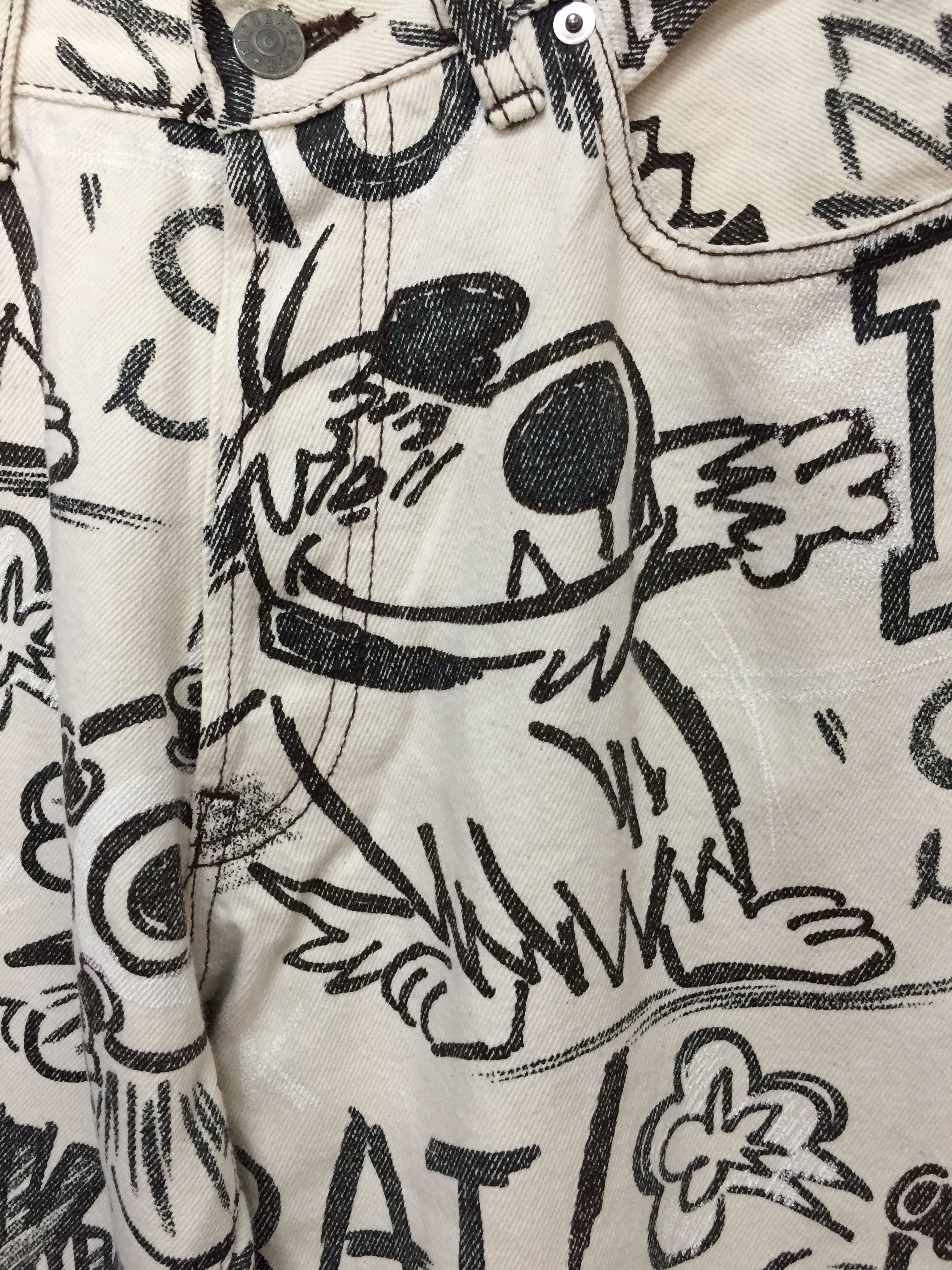 Yoshiyuki Konishi AW99 FICCE All Over Print 'Muttley' Denim Size US 30 / EU 46 - 6 Thumbnail
