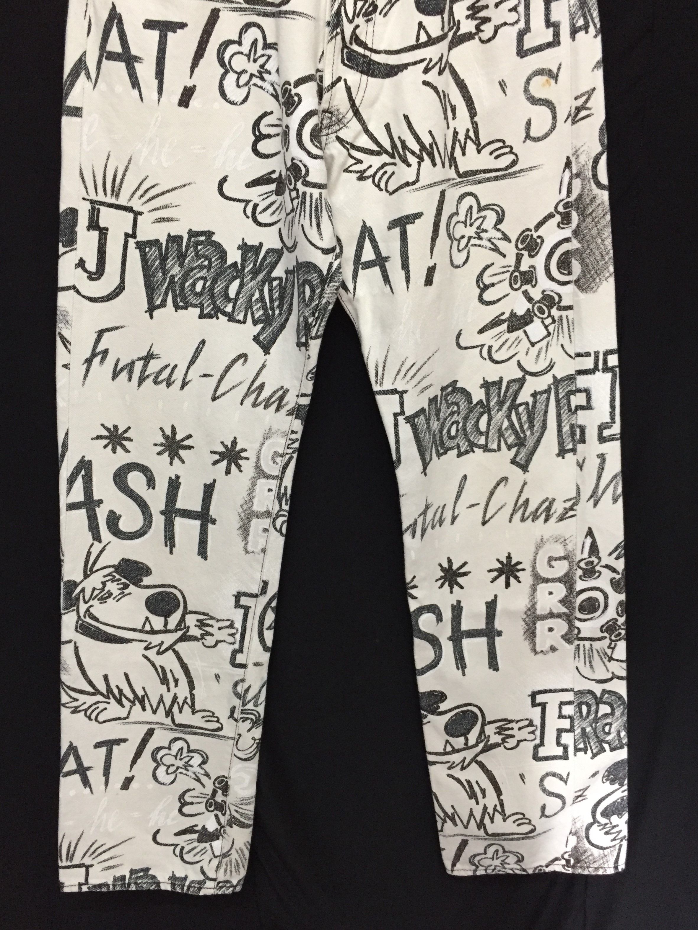 Yoshiyuki Konishi AW99 FICCE All Over Print 'Muttley' Denim Size US 30 / EU 46 - 5 Thumbnail