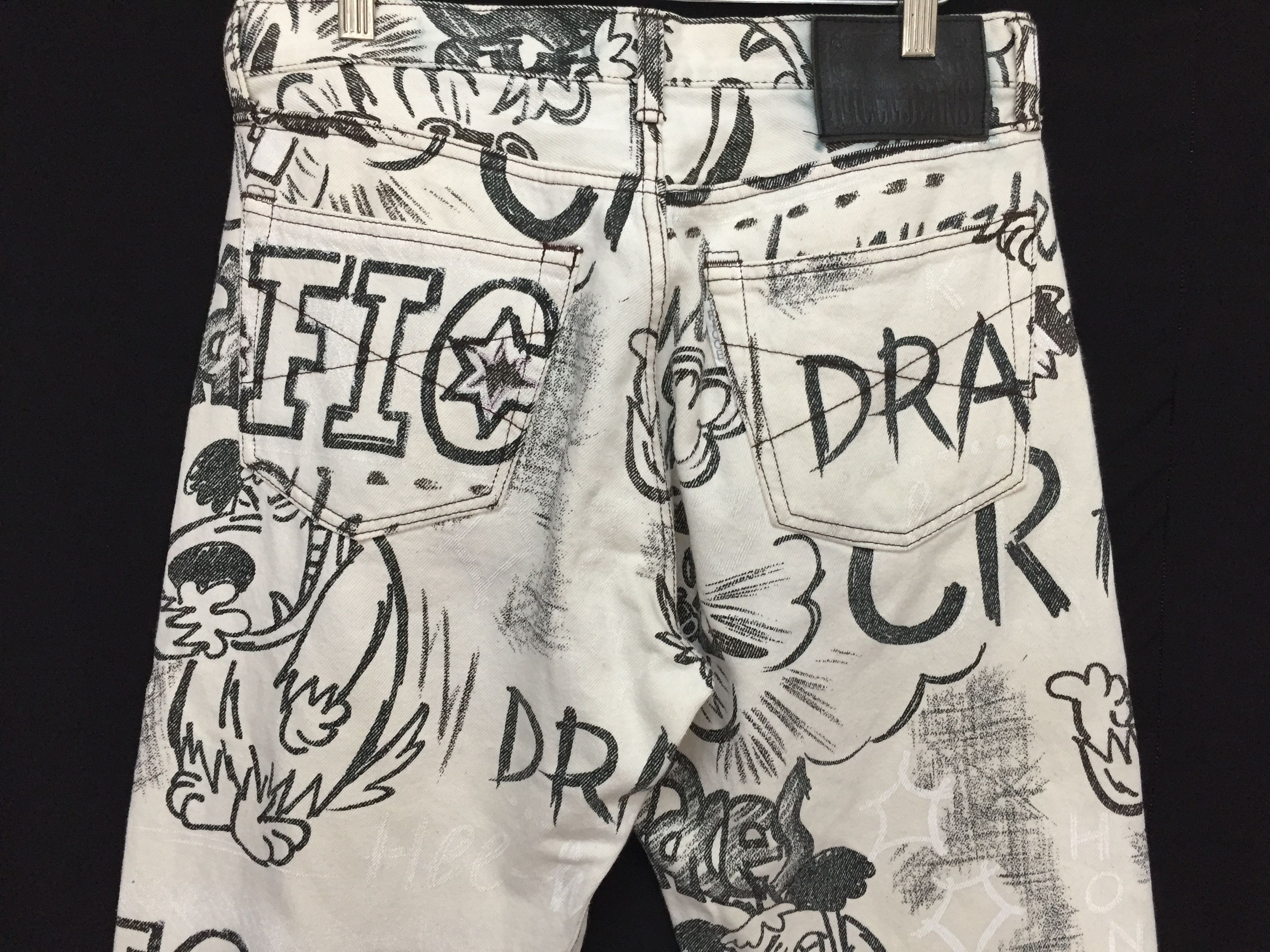 Yoshiyuki Konishi AW99 FICCE All Over Print 'Muttley' Denim Size US 30 / EU 46 - 12 Thumbnail