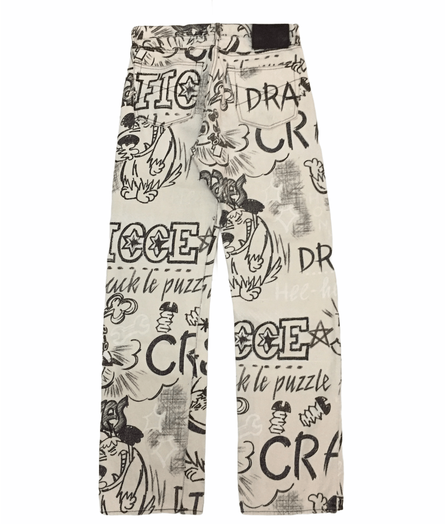 Yoshiyuki Konishi AW99 FICCE All Over Print 'Muttley' Denim Size US 30 / EU 46 - 2 Thumbnail