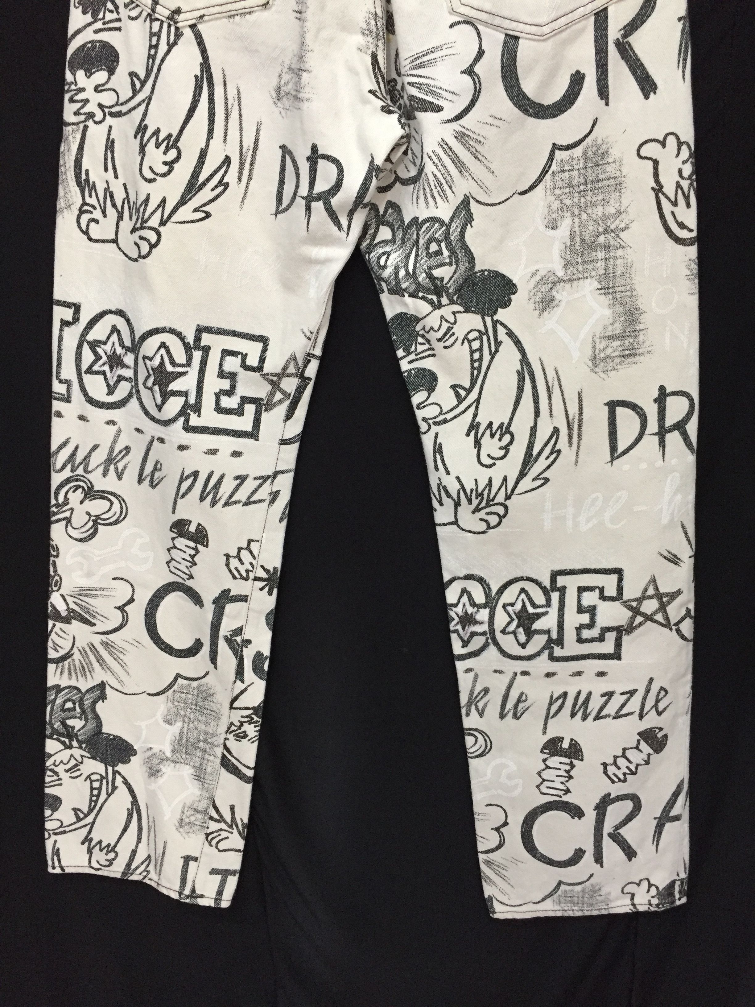 Yoshiyuki Konishi AW99 FICCE All Over Print 'Muttley' Denim Size US 30 / EU 46 - 13 Thumbnail