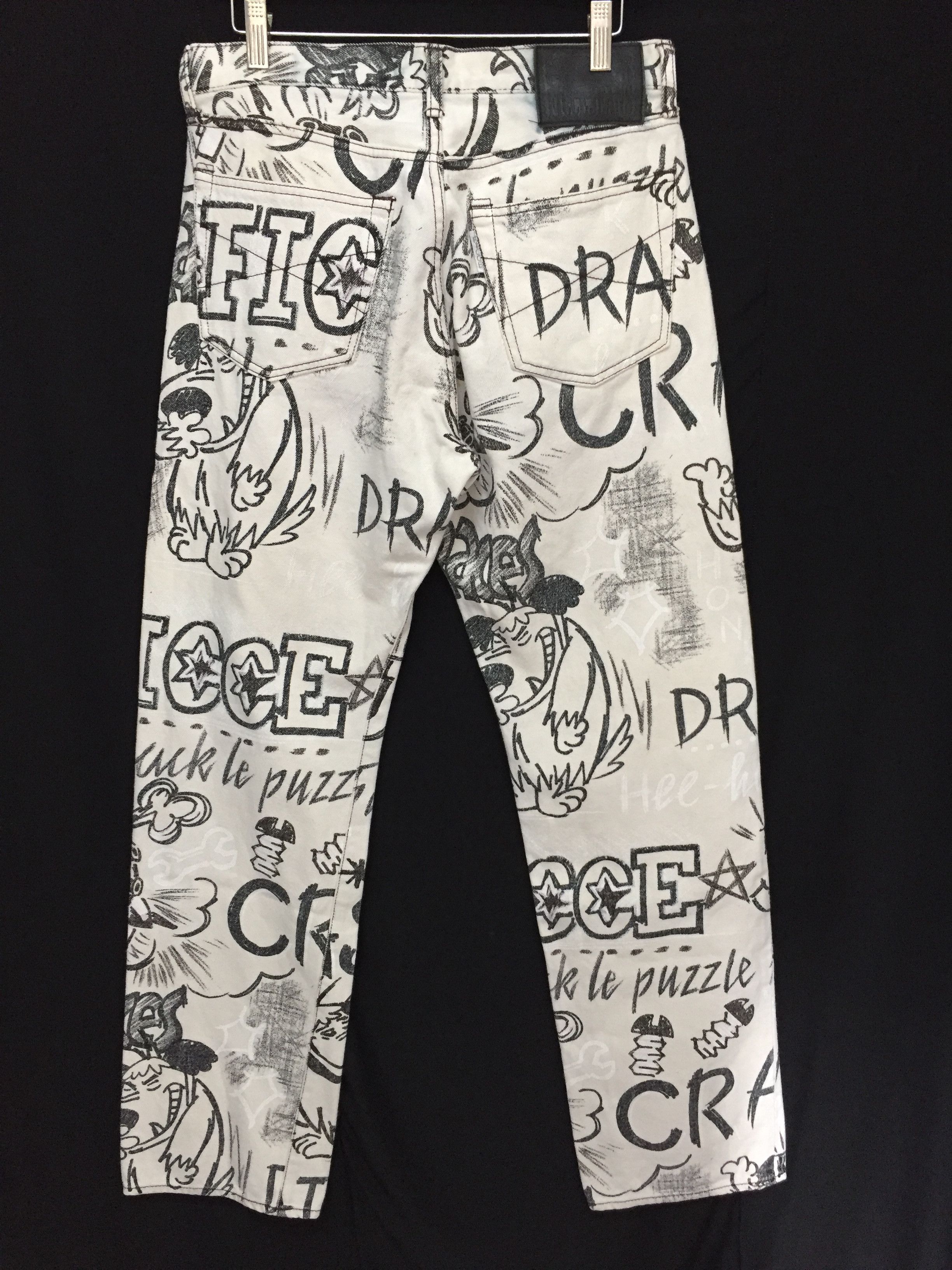 Yoshiyuki Konishi AW99 FICCE All Over Print 'Muttley' Denim Size US 30 / EU 46 - 11 Thumbnail