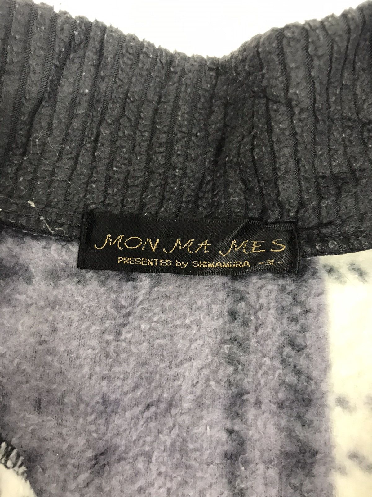 Japanese Brand Mon Ma Mes By Shimamura Fleece Sweatshirt Plaid Check Size US L / EU 52-54 / 3 - 2 Thumbnail